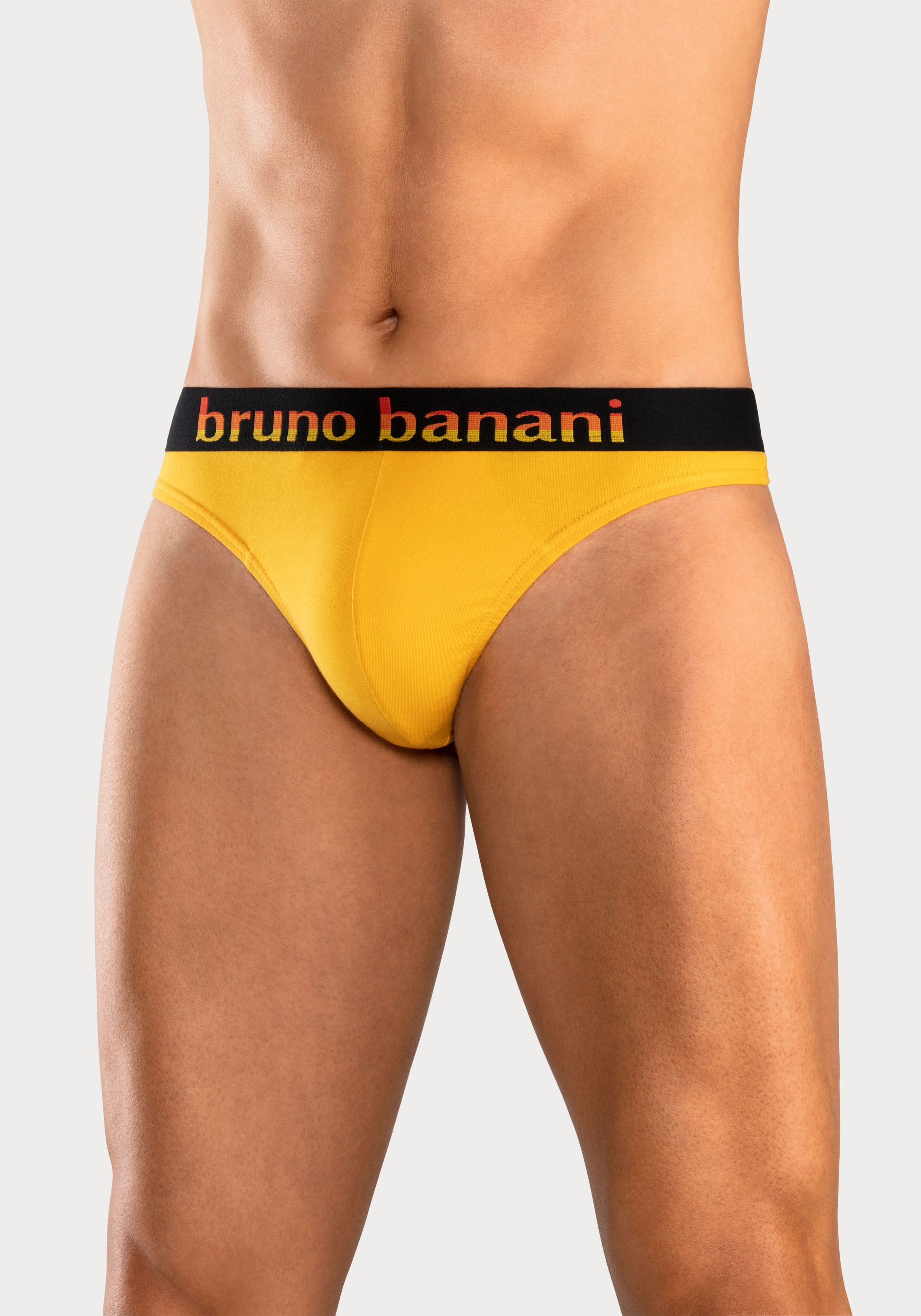 Bruno Banani String, (Packung, 5 St.), mit Streifen Logo Webbund