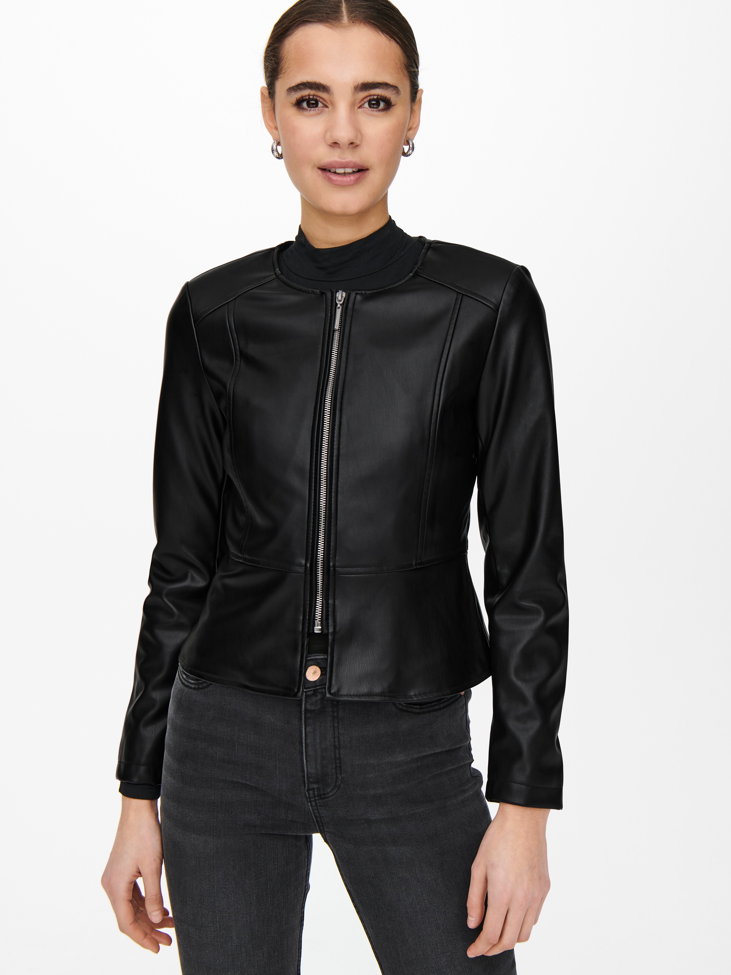 ONLY Lederimitatjacke "ONLSARAMY FAUX LEATHER JACKET CC OTW" in kurzer, lei günstig online kaufen