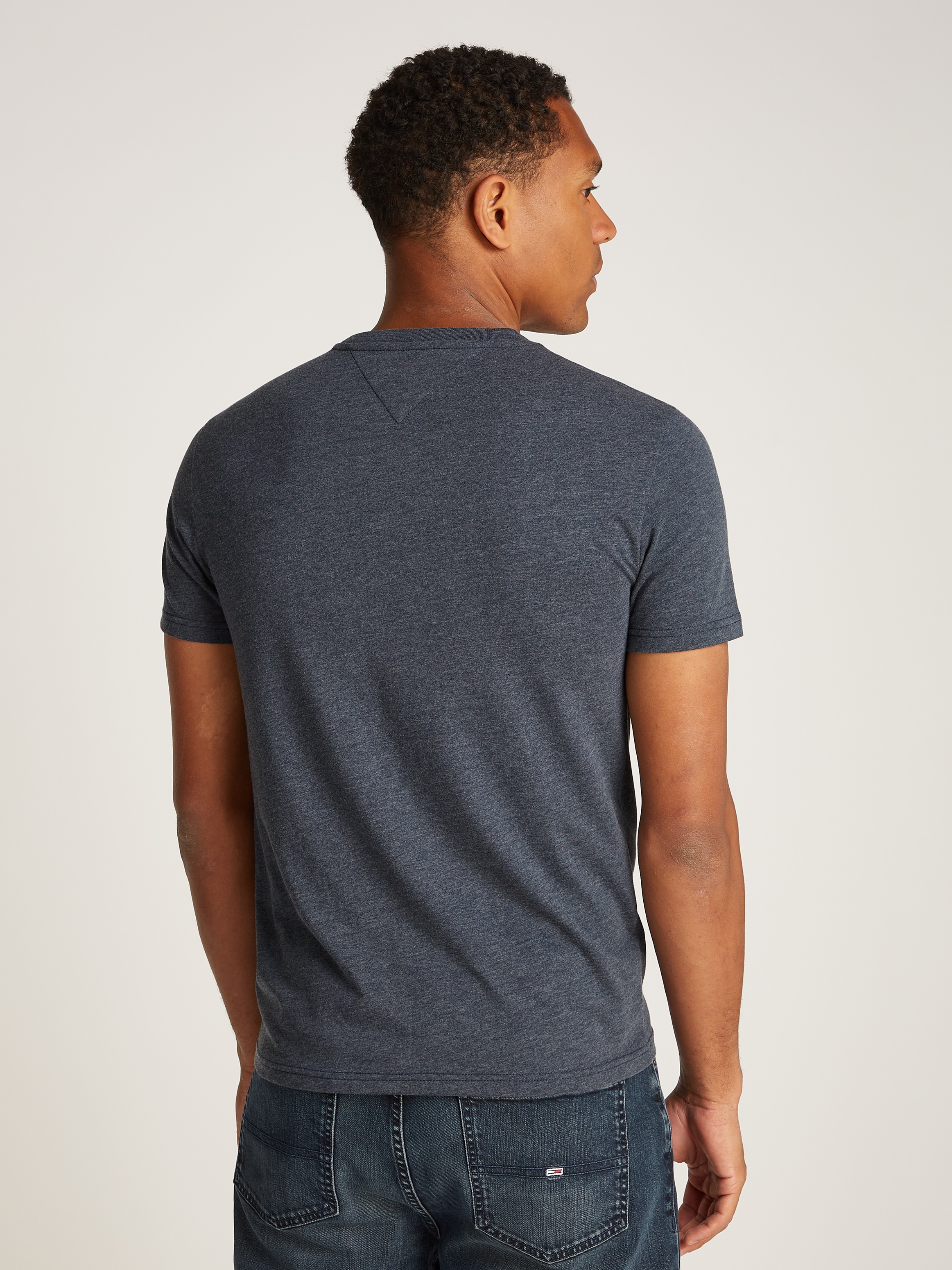 Tommy Jeans T-Shirt »TJM XSLIM JASPE VNECK TEE EXT«, in Melange-Optik