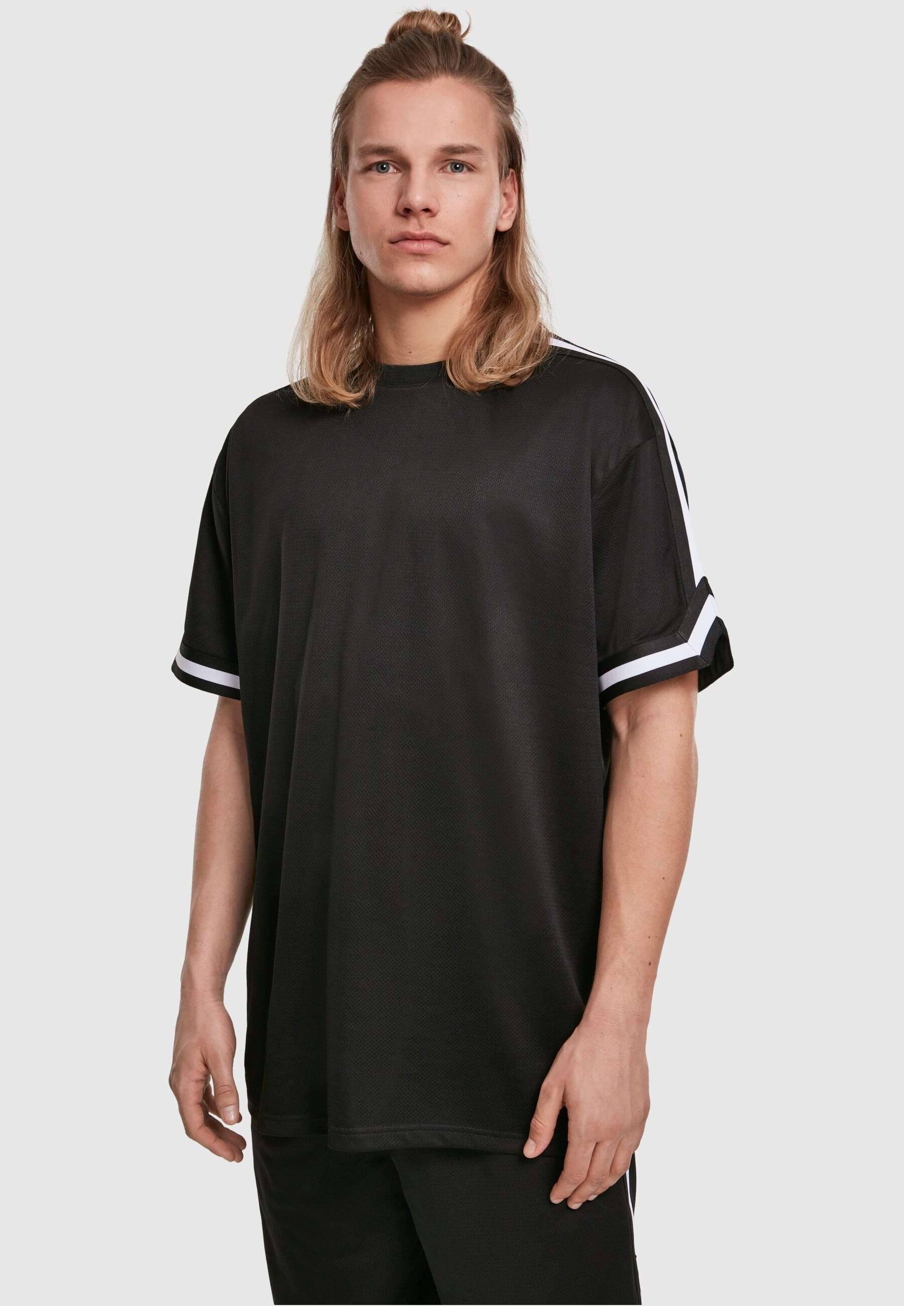URBAN CLASSICS T-Shirt »Urban Classics Herren Oversized Stripes Mesh Tee«, (1 tlg.)