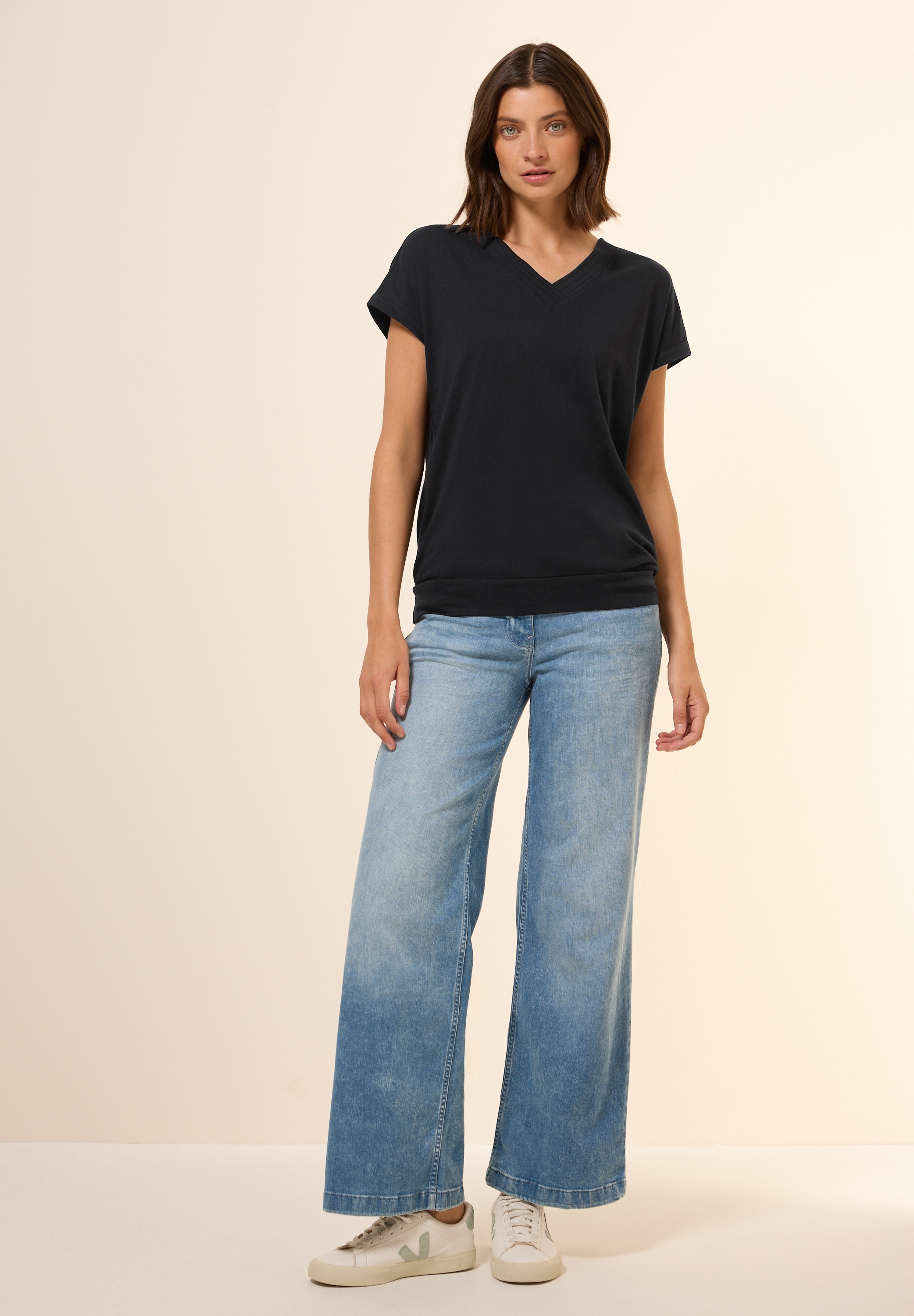 Cecil T-Shirt, im soften Baumwoll-Mix