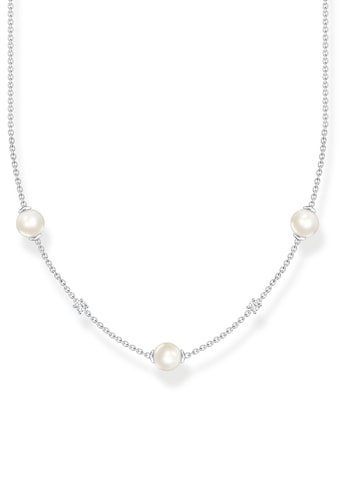 Perlenkette »Perlen mit Steinen, KE2120-167-14-L45V«, mit Zirkonia (synth.) - mit...
