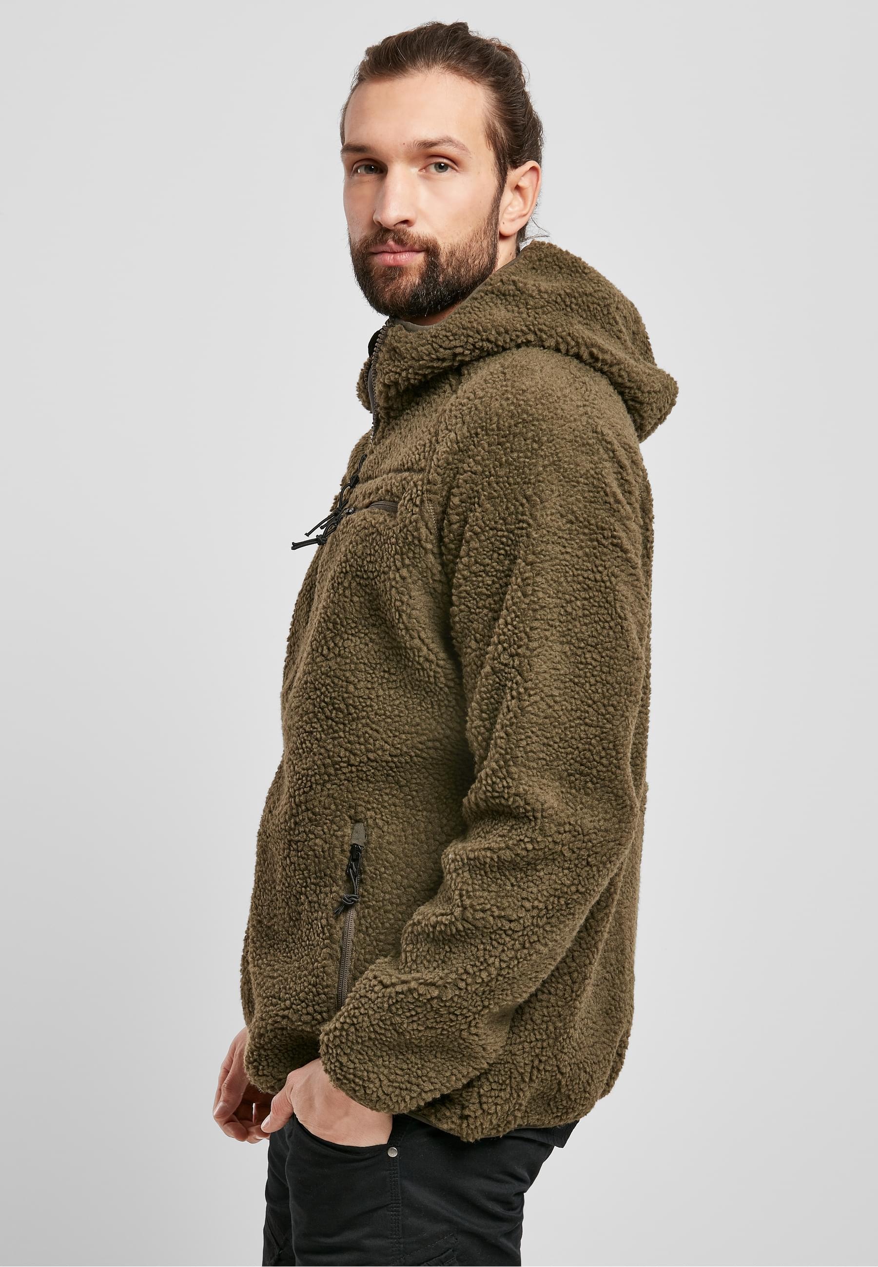Brandit Anorak »Brandit Herren Teddyfleece Worker Jacket«, (1 St.), mit Kapuze