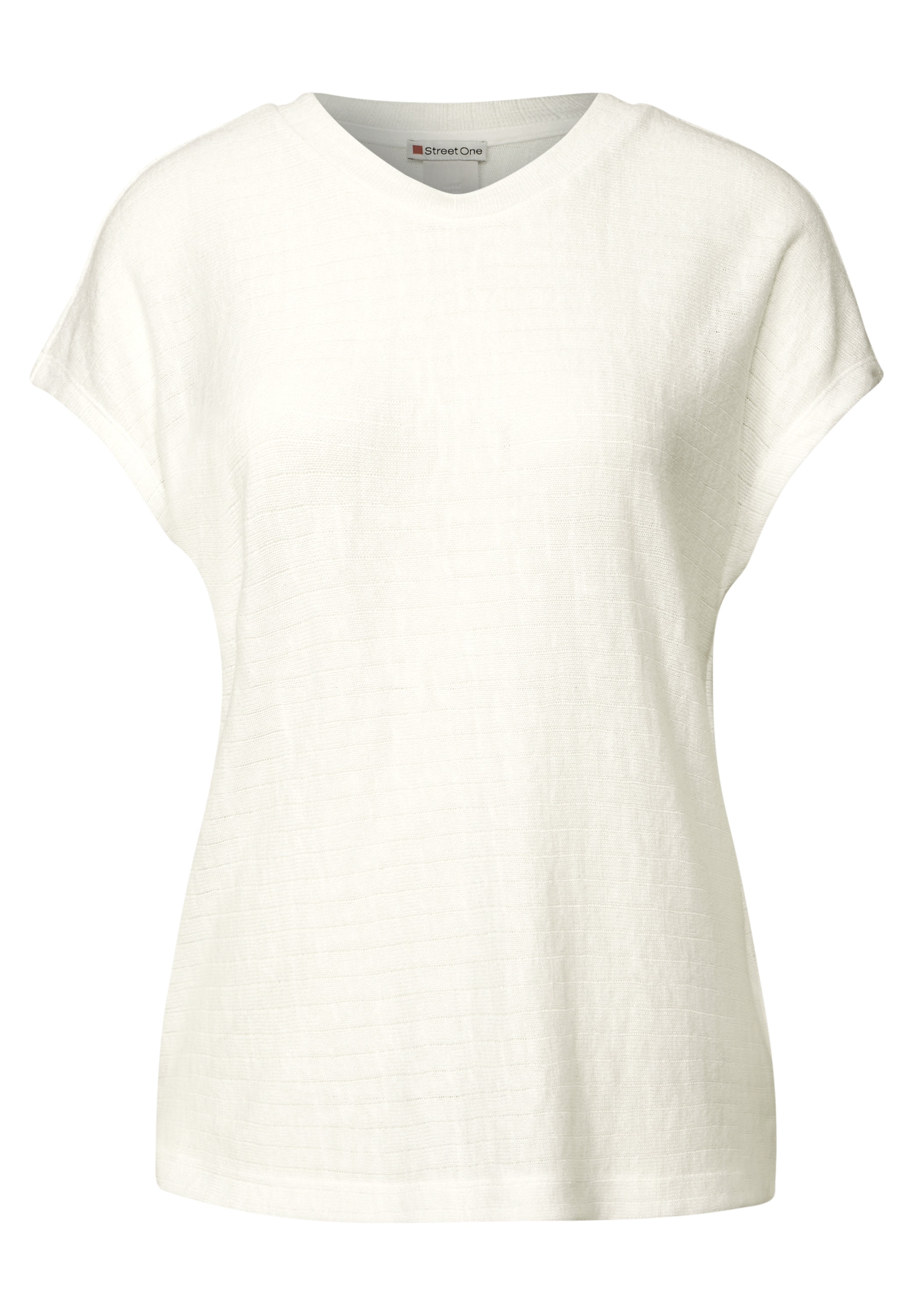 STREET ONE T-Shirt, aus softem Materialmix