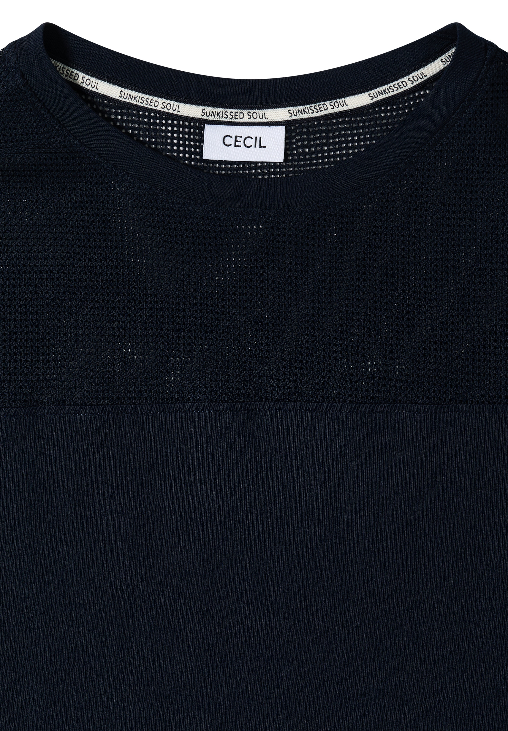 Cecil T-Shirt mit U-Boot-Ausschnitt