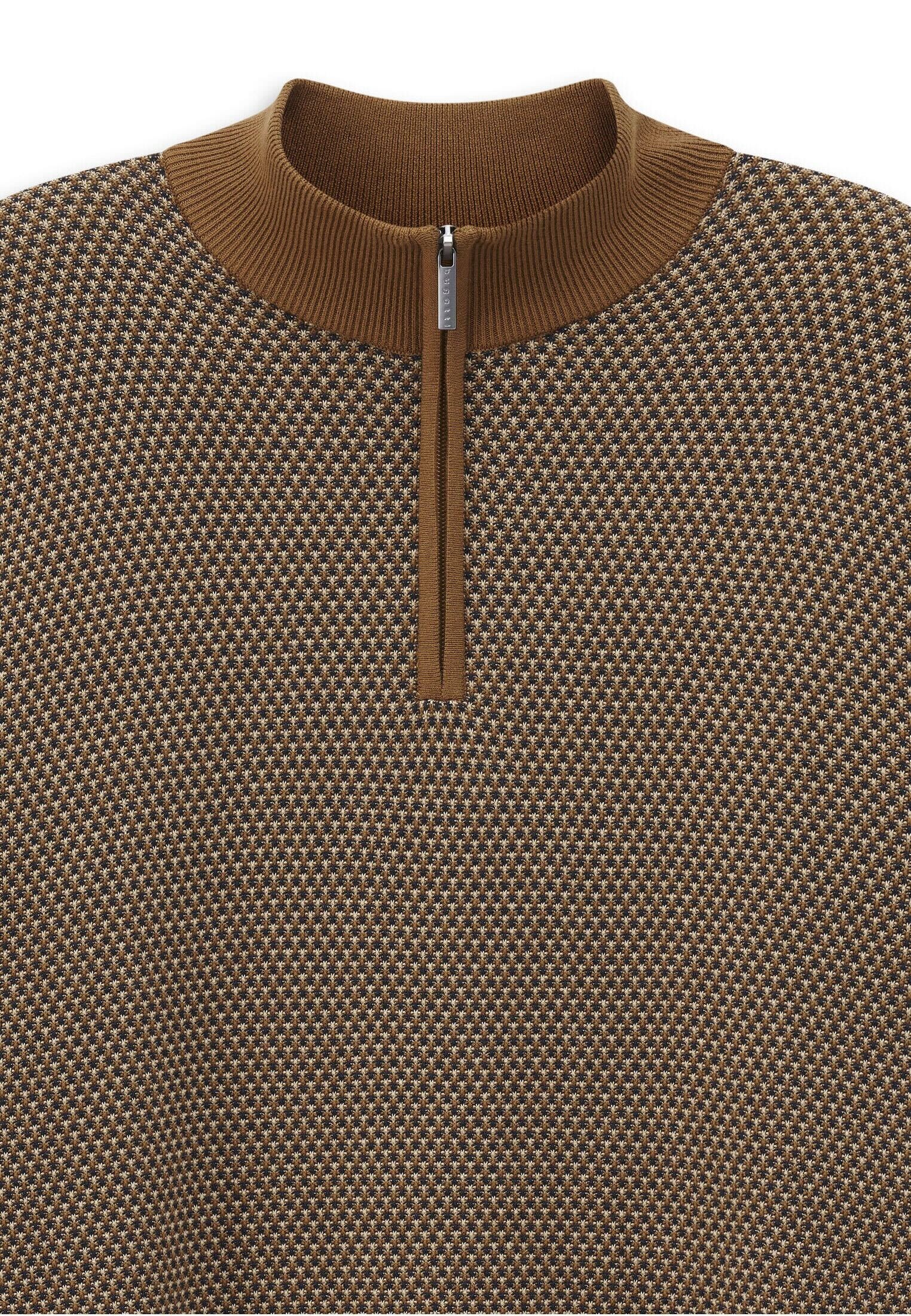 bugatti Troyer "Regular Fit" mit drei-farbiger Struktur günstig online kaufen