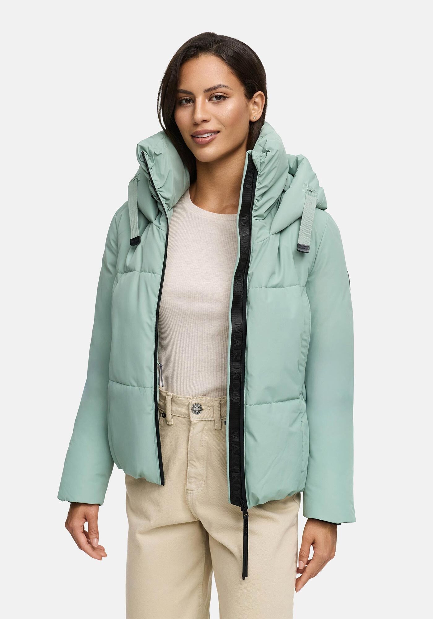 Marikoo Winterjacke "Ninikaa", kurze Winter Jacke mit extra hohem Windschut günstig online kaufen