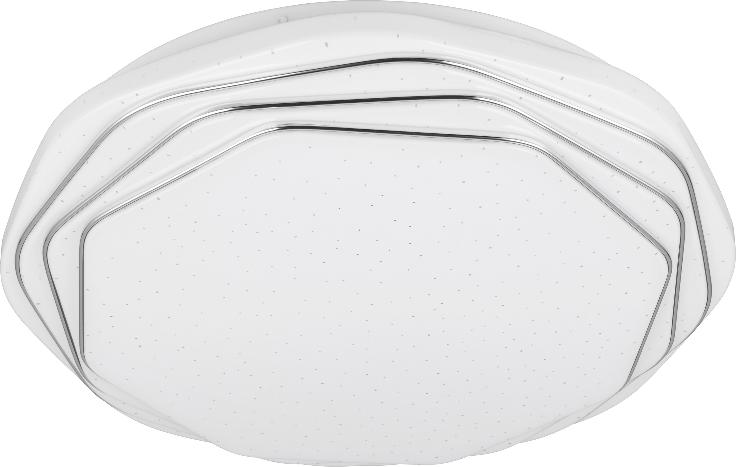 REALITY Leuchten LED Deckenleuchte »DIZZY, LED Deckenlampe mit Fernbedienung und Starlight Cover, Ø 38cm« LED-Board 1 Stk. Farbwechsler | warmweiß - kaltweiß CCT 2700-6500K warmweiß - kaltweiß, dimmbar LED 22W 2600 Lumen