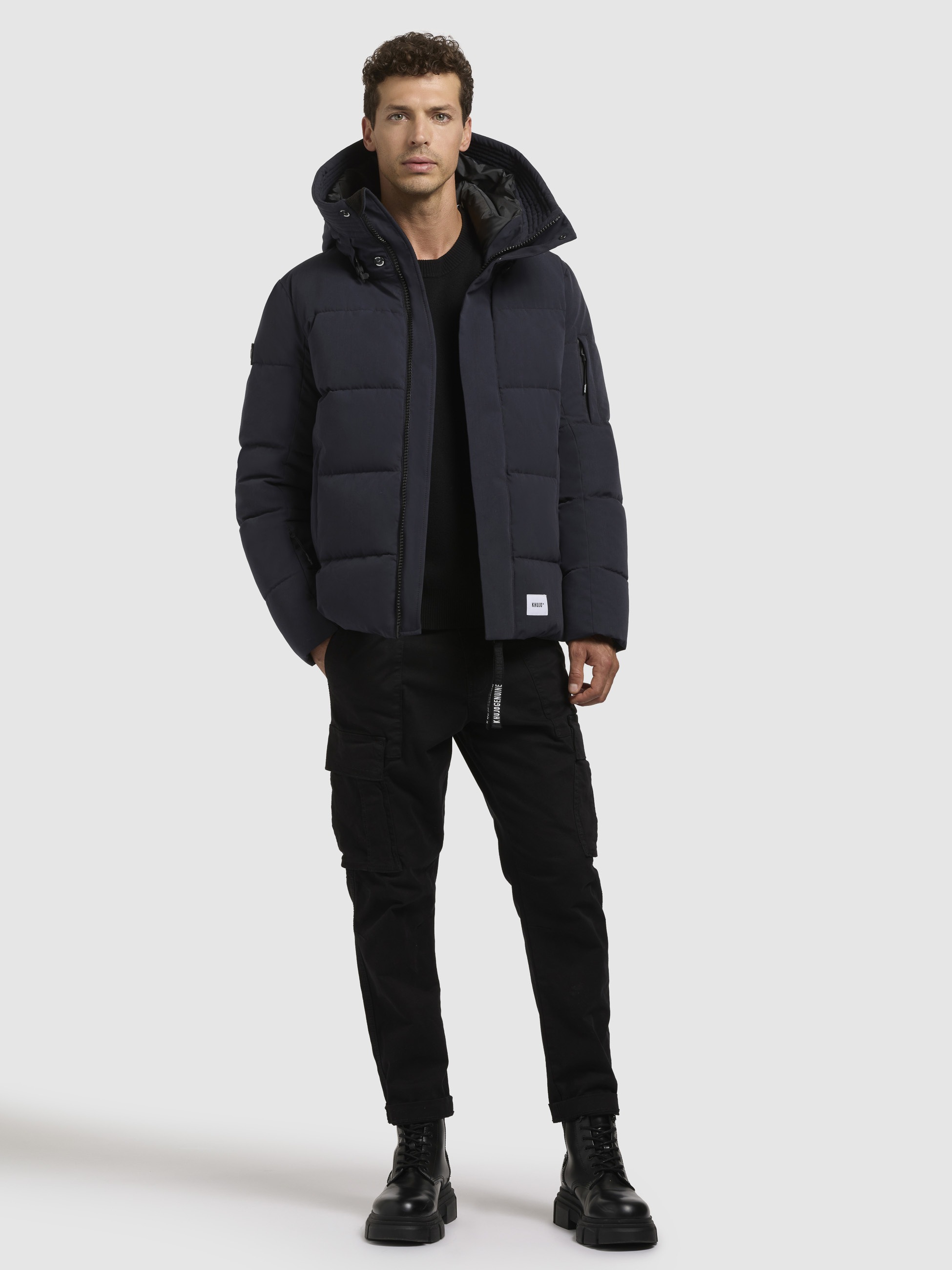 khujo Steppjacke »BARD«, mit Kapuze