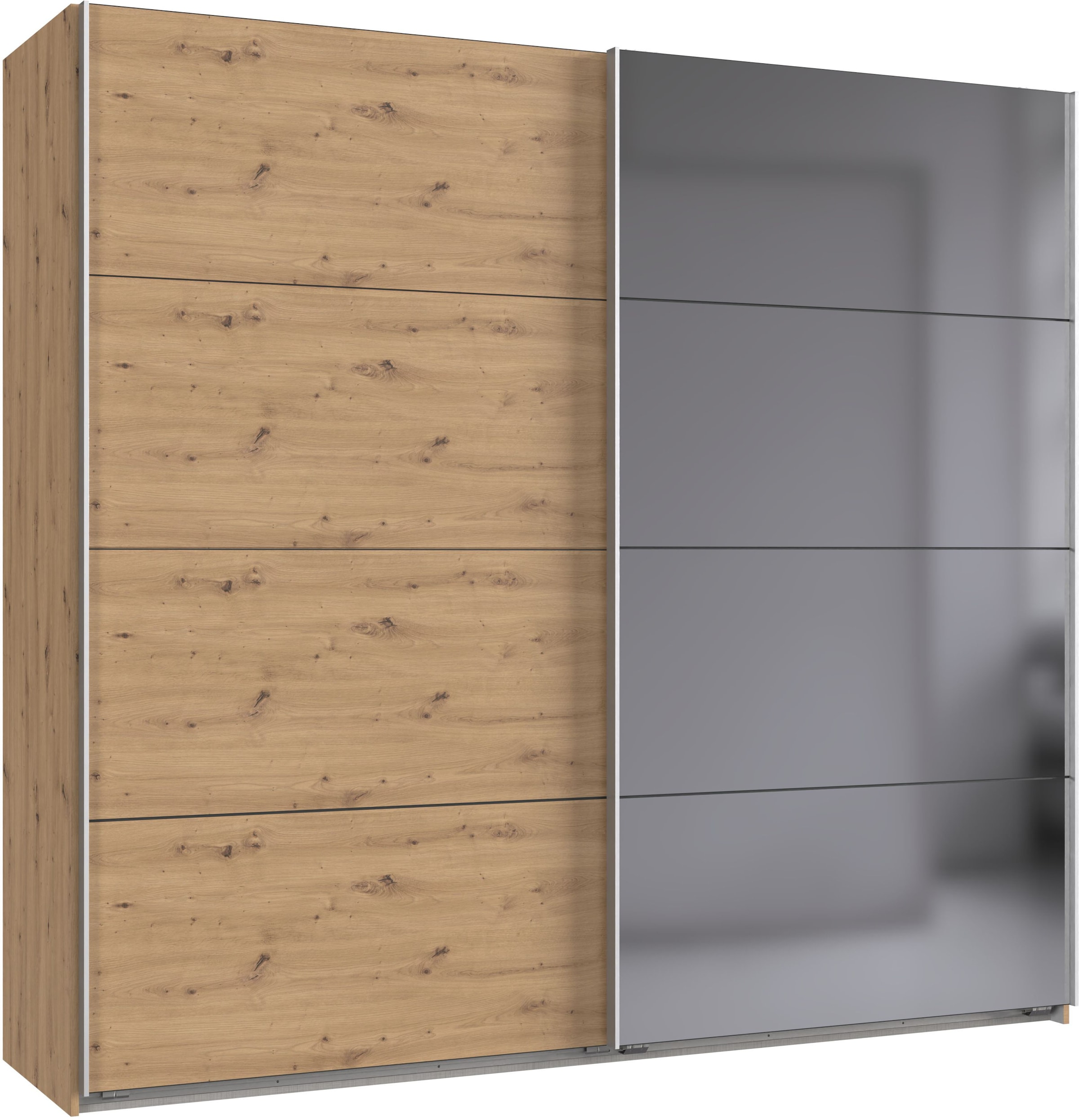 Wimex Schwebetürenschrank "Ernie Kleiderschrank mit Spiegel, Made in Germany" Wähle aus verschiedenen Größen deinen perfekten Stauraum, Schlafzimmerschrank in verschiedenen Breiten
