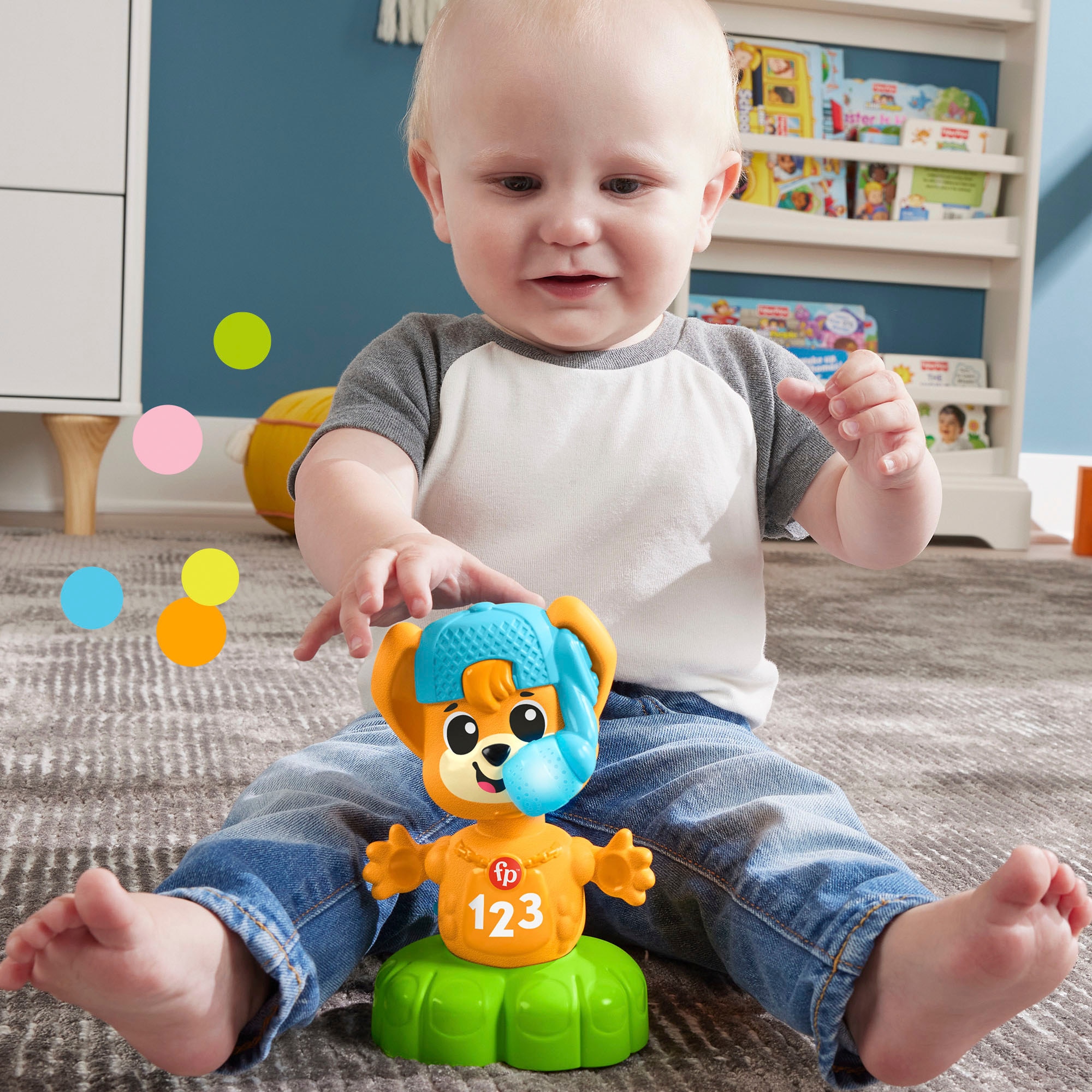 Fisher-Price® Lernspielzeug »Beat Bande Spring & Sing Fuchs Bruno«, mit Licht und Sound