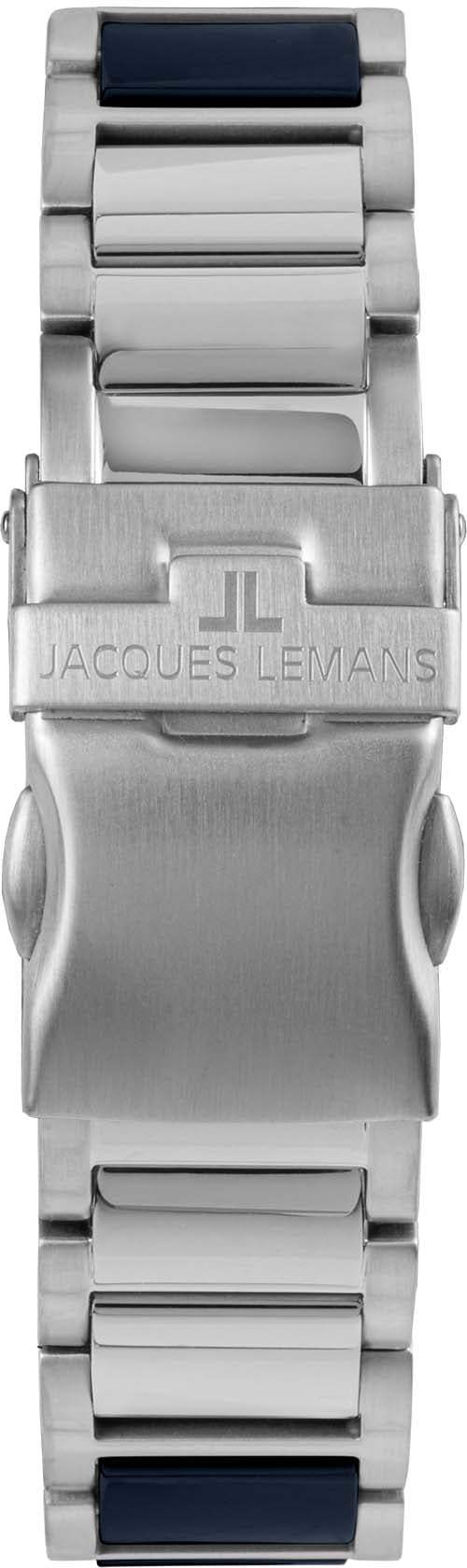 Jacques Lemans Keramikuhr »Liverpool, 42-10B«, Quarzuhr, Armbanduhr, Herrenuhr, Datum, Leuchtzeiger