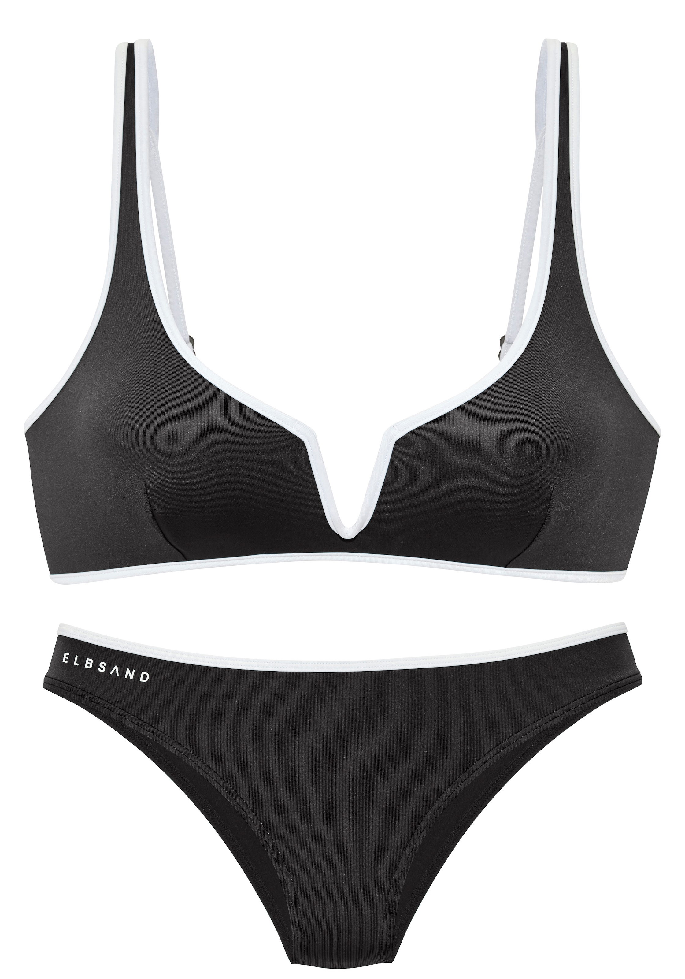 Elbsand Triangel-Bikini mit farblich abgesetztem Piping günstig online kaufen