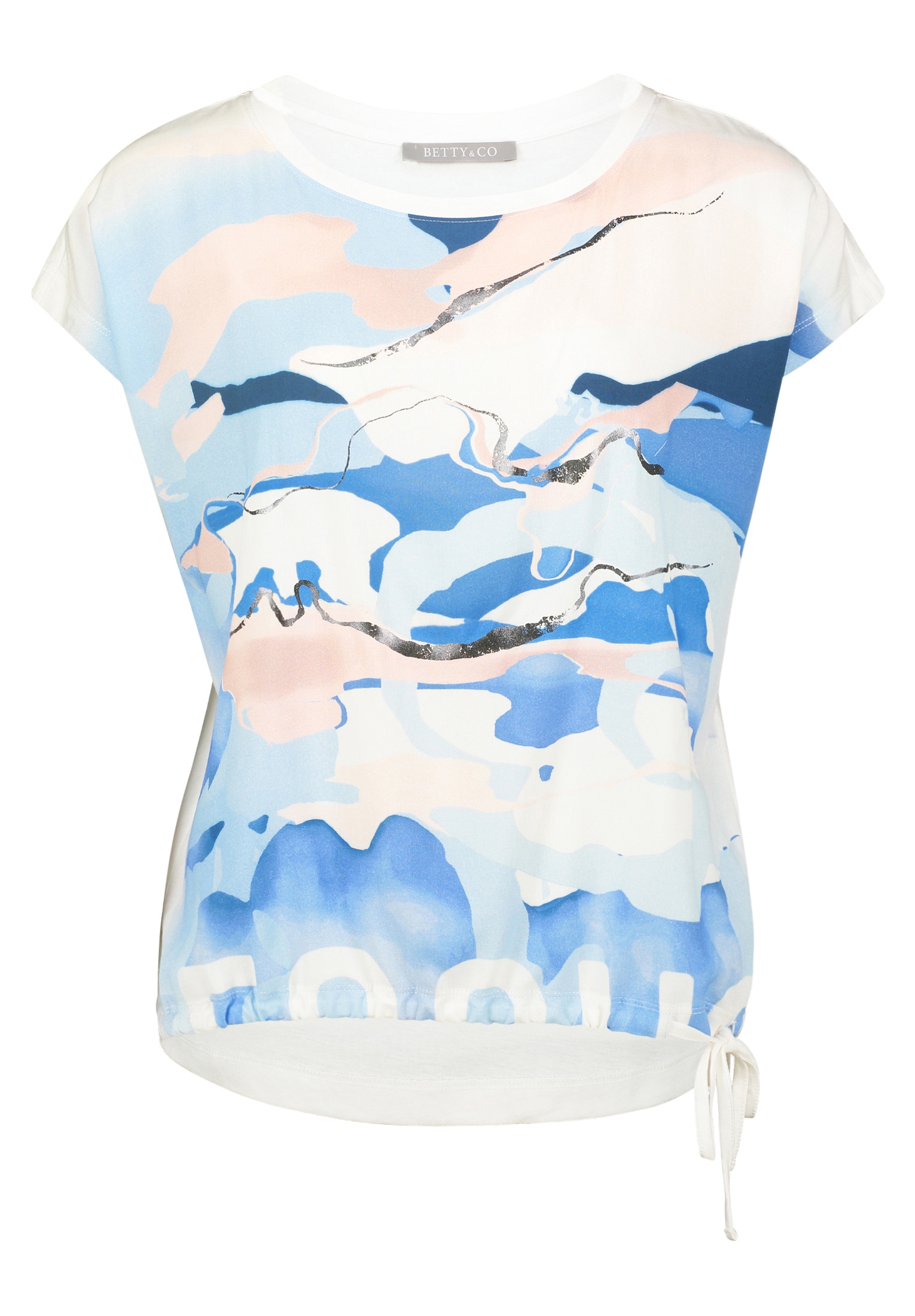 Betty&Co Kurzarmshirt »Betty & Co Damen Casual-Shirt mit Print«, (1 tlg.), Druck
