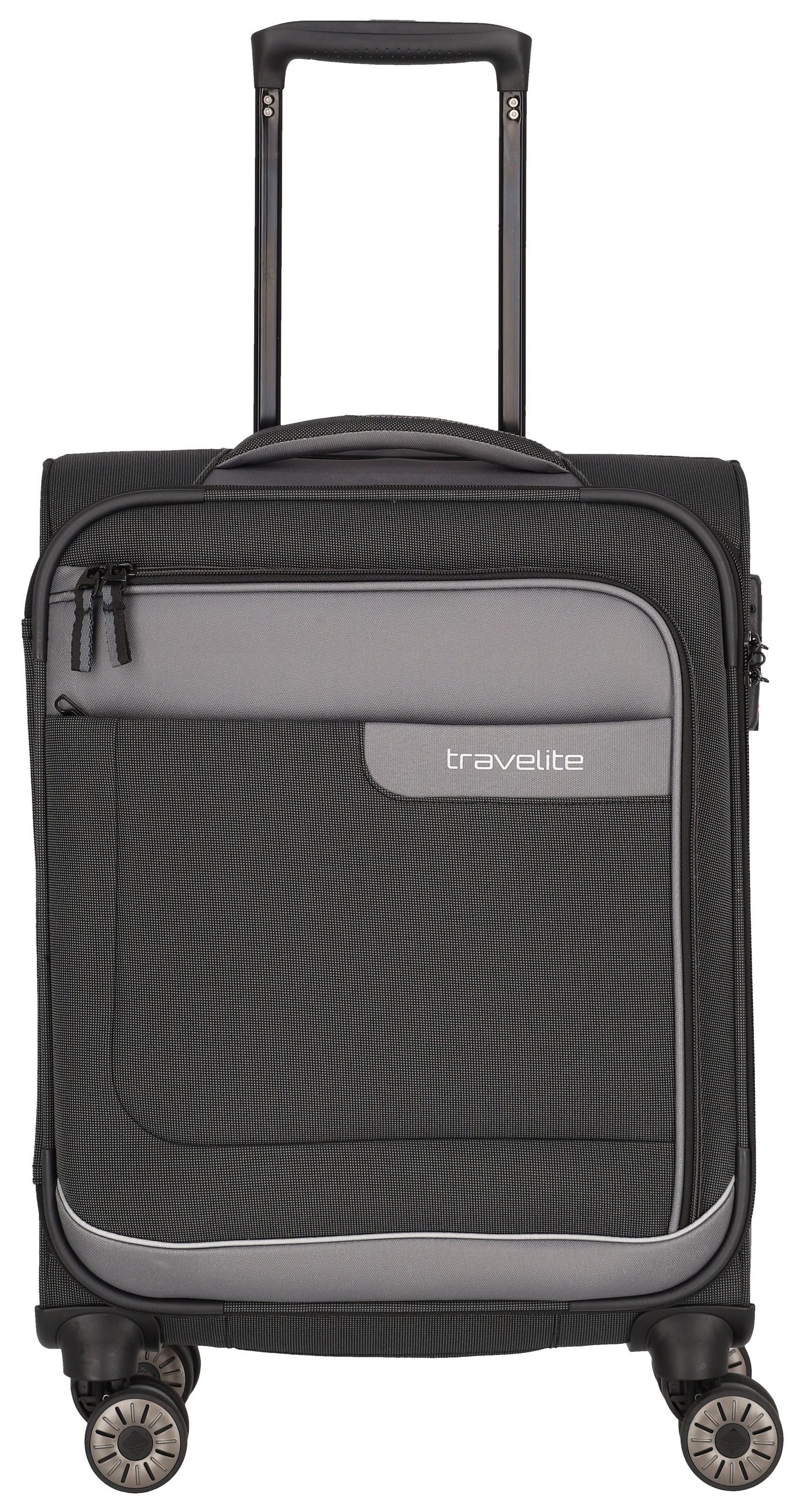 TRAVELITE Weichgepäck-Trolley "VIIA, verschiedene Größen und Farben", grau, Polyester, mehrfarbig, Koffer, Reisegepäck Trolley Koffer Weichgepäck TSA