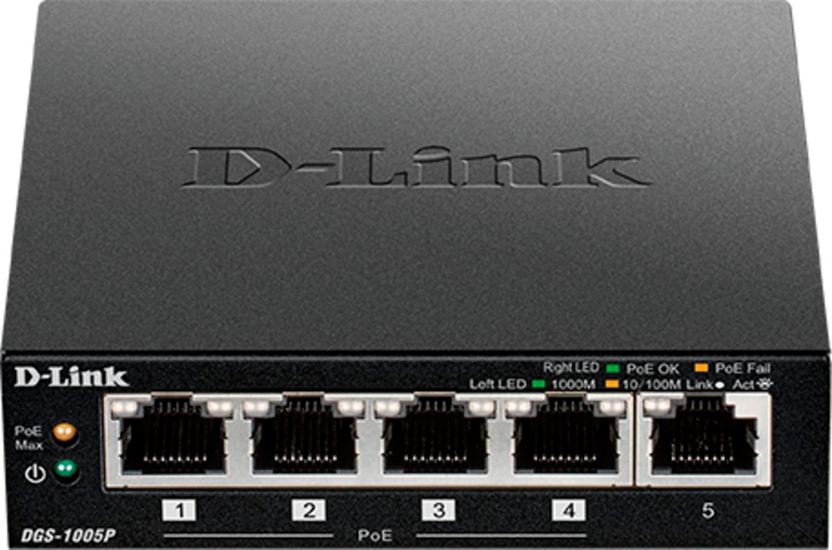 D-Link Netzwerk-Switch »DGS-1005P 5-Port Desk...