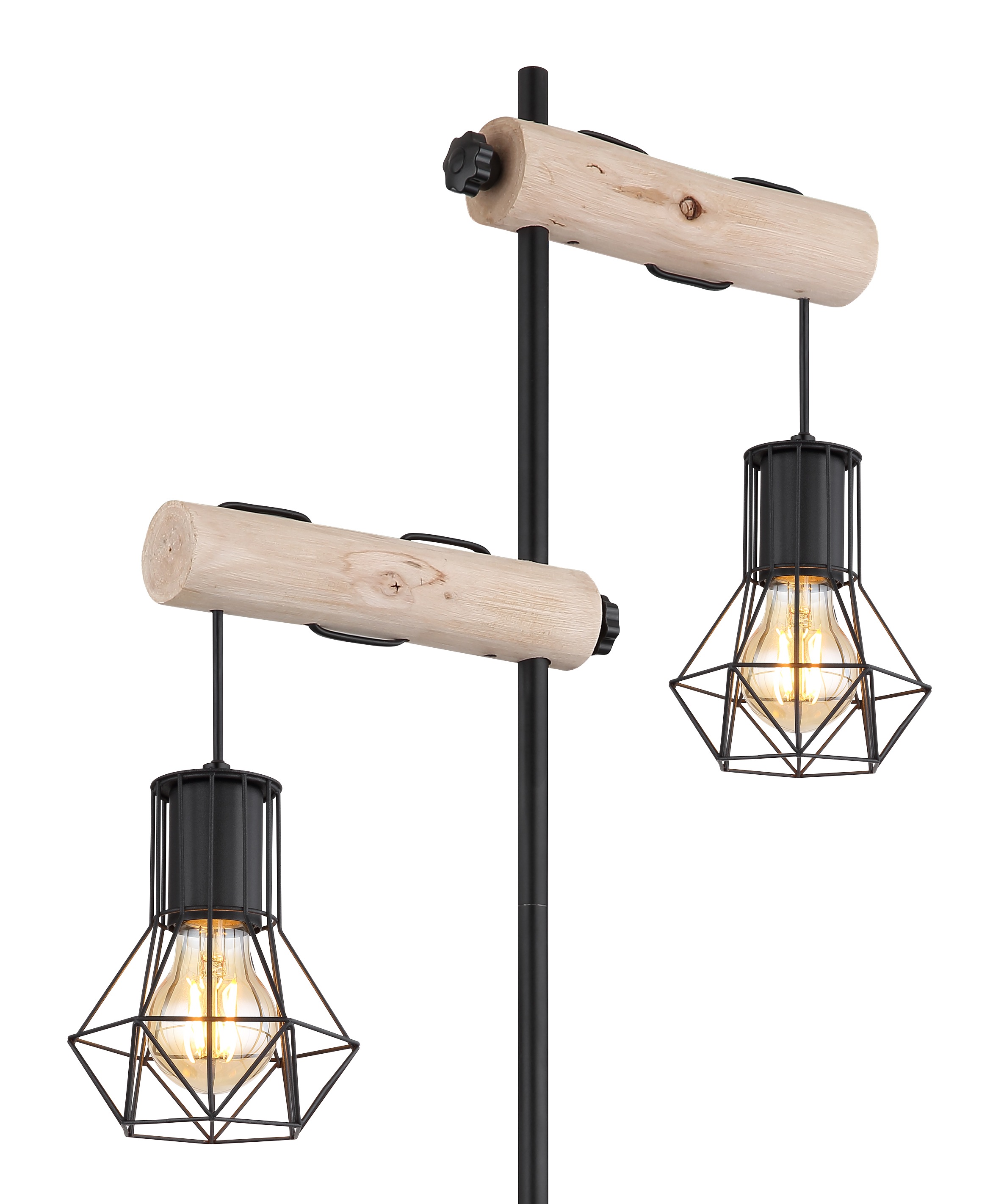 GLOBO LIGHTING Stehlampe »PRISKA«, Leuchtmittel E27 | ohne Leuchtmittel, Stehleuchte/Wohnzimmer/Schlafzimmer/Flur