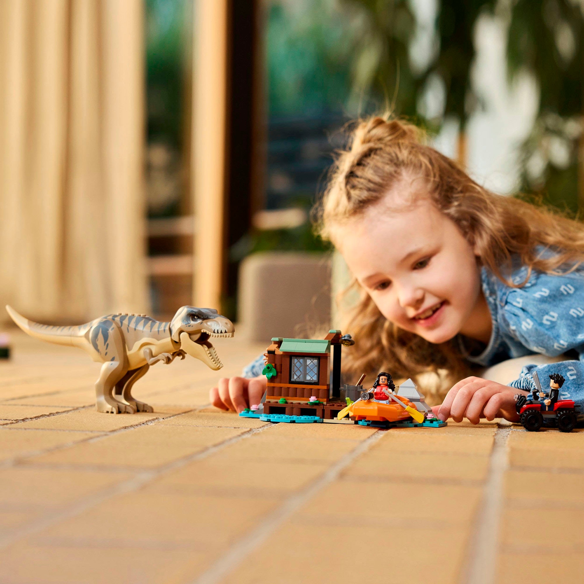 LEGO® Konstruktionsspielsteine »Flucht vor dem T.Rex (76975), LEGO Jurassic World«, (199 St.), Made in Europe