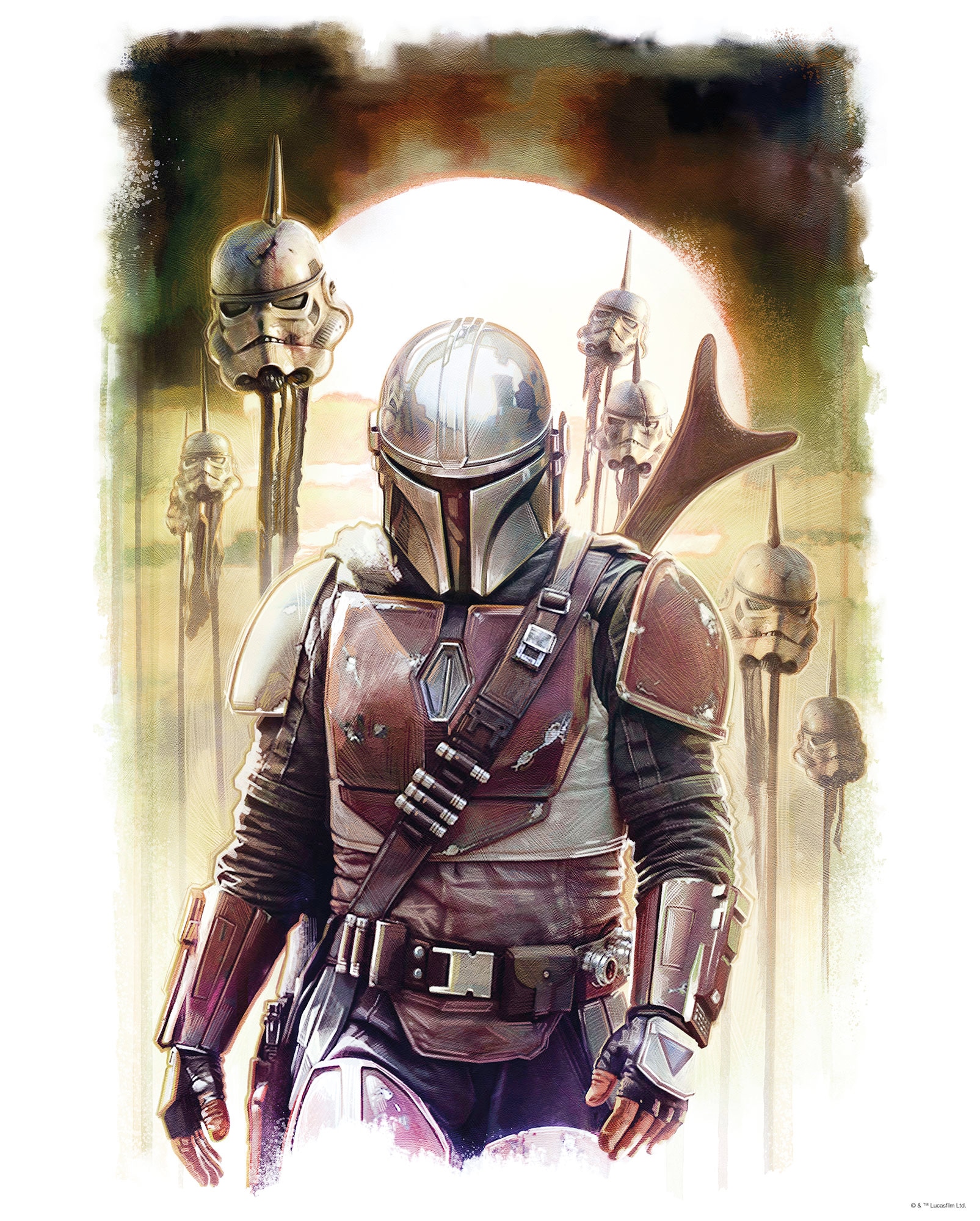 Komar Wandbild "Mandalorian Impaler", Disney-Star Wars, (1 St.), Kinderzimm günstig online kaufen