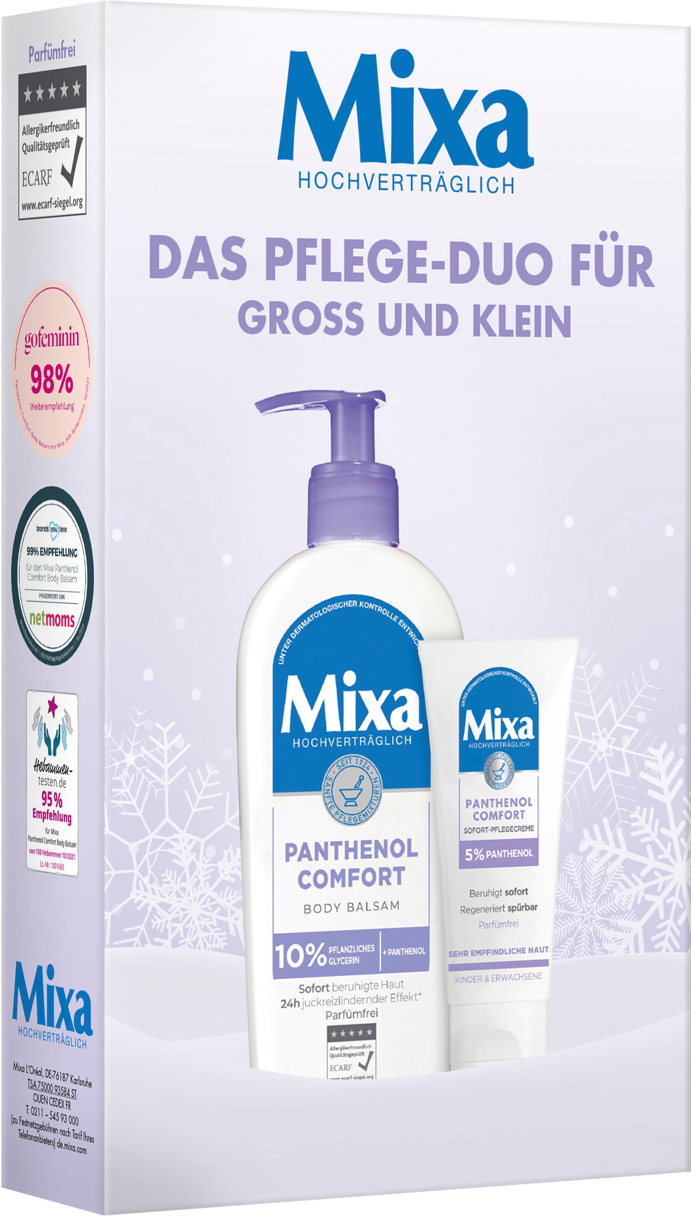 Mixa Körpercreme Pflege-Duo Set«, 2 | tlg.), online bestellen Pflege »Panthenol Comfort sensitive BAUR (Set