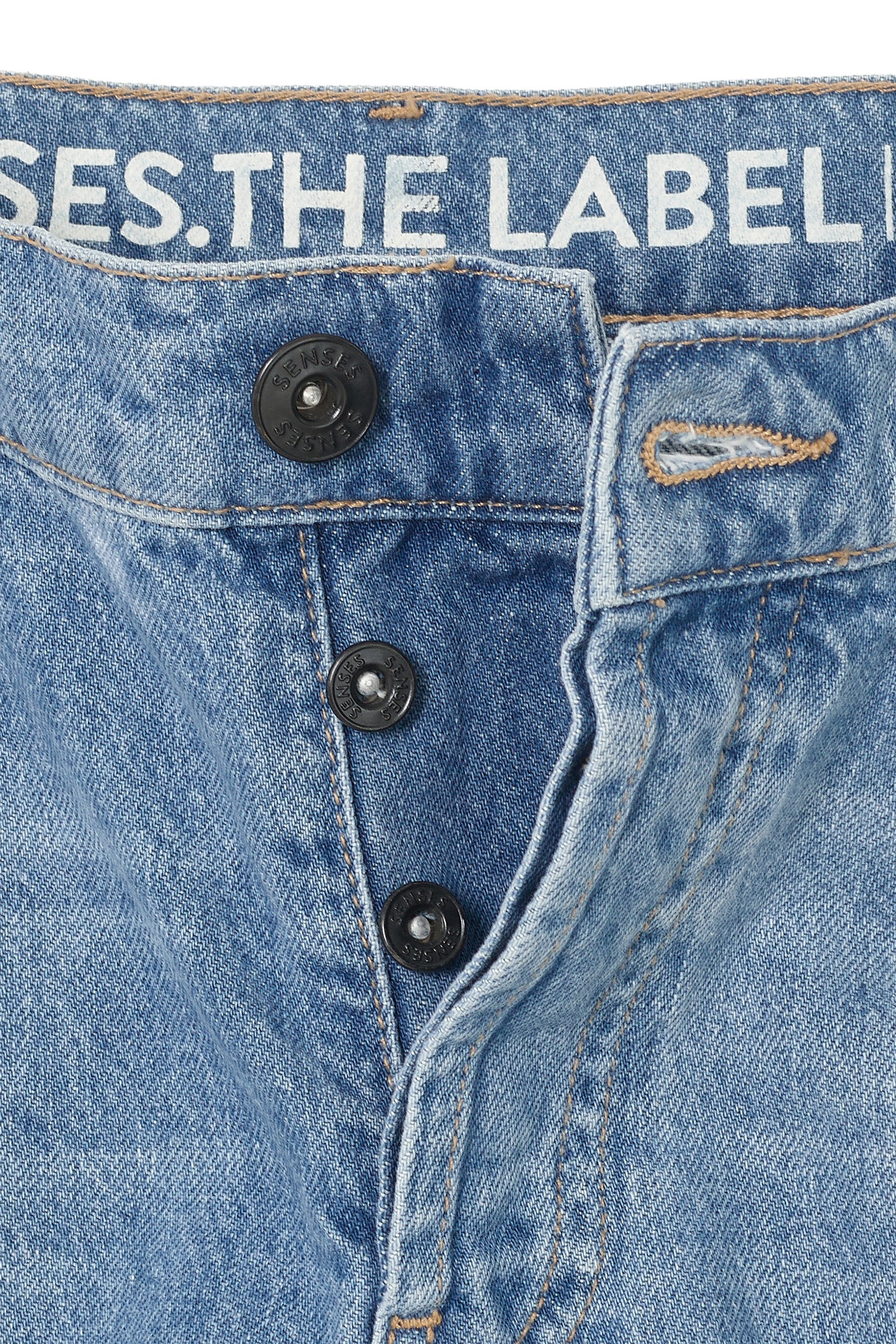 SENSES.THE LABEL Weite Jeans, mit hoher Leibhöhe