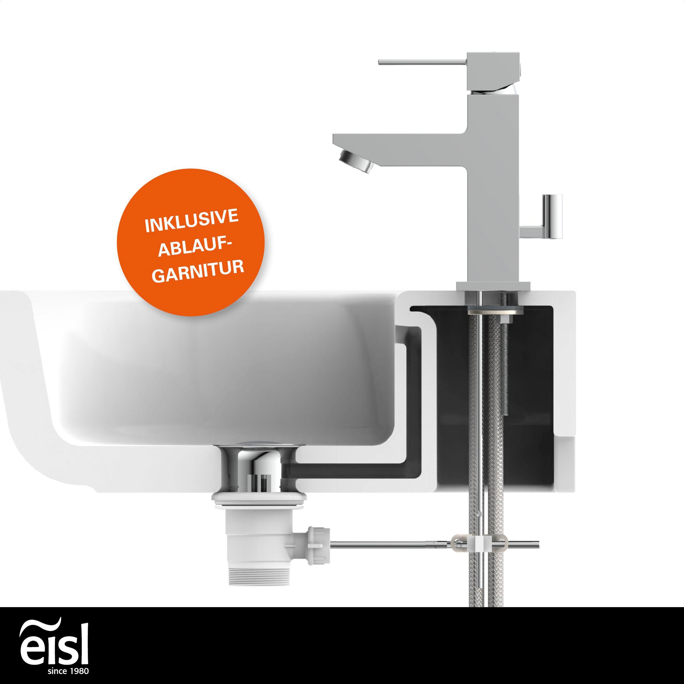 Thumbnail - Eisl Waschtischarmatur "CALVINO" geräuscharme Kartusche, Marken-Mischdüse, inkl. Zugstange