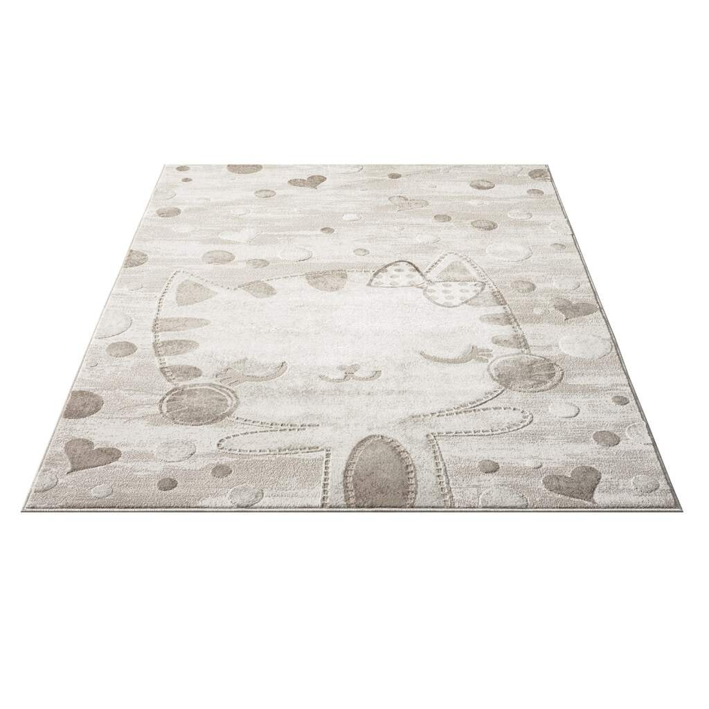 Carpet City Kinderteppich »MARA720« rechteckig 11 mm Höhe Kinderzimmer, Kurzflor,robust,Tiere,  Spielzimmer