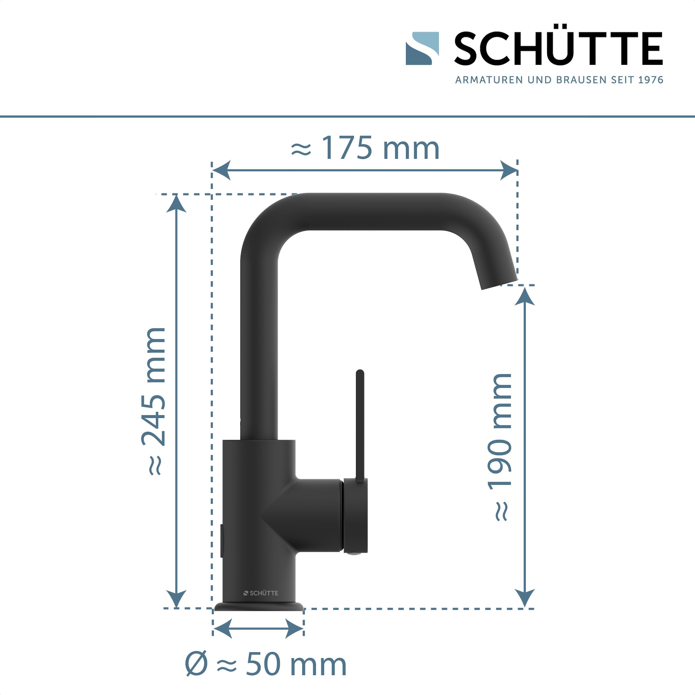 Schütte Waschtischarmatur »»LOS ANGELES««, (1 St.), Praktische Cold-Start-Funktion zum Energiesparen