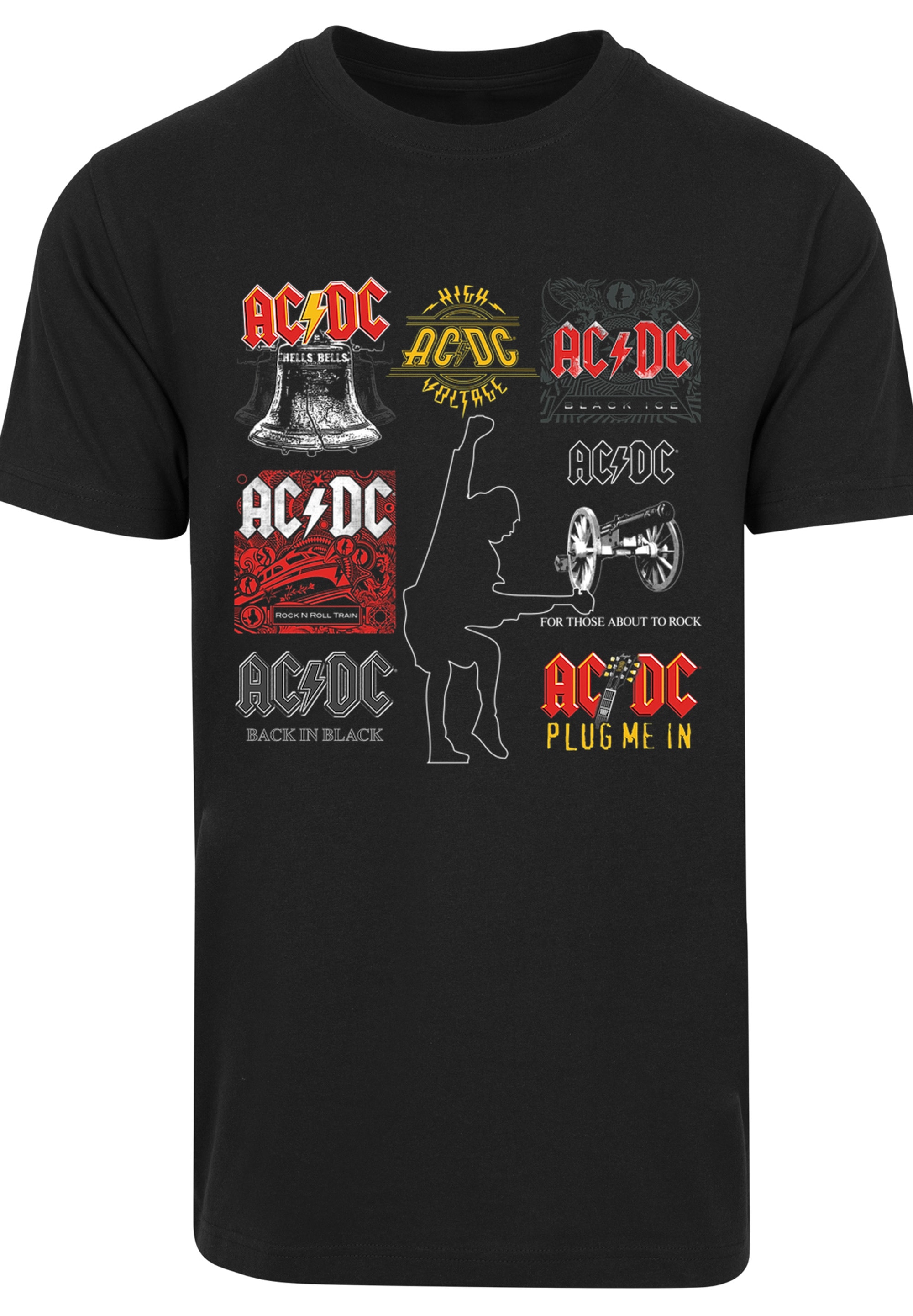 F4NT4STIC T-Shirt "ACDC Album Covers", Herren,Premium Merch,Regular-Fit,Bas günstig online kaufen