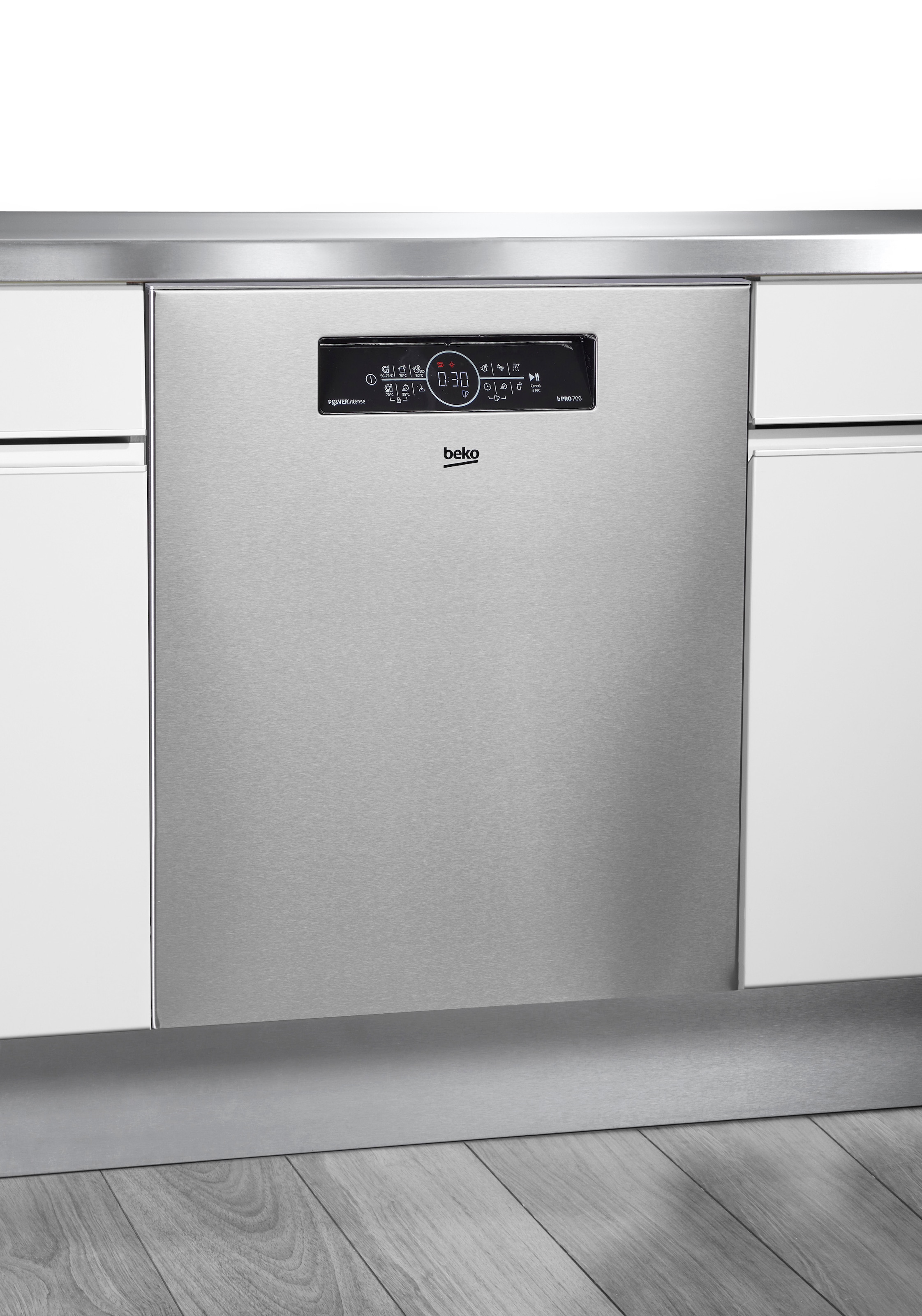 BEKO Unterbaugeschirrspüler "BDDN36462XP" 8,5 l 14 tlg. Maßgedecke Sehr geräuscharm mit einer Lautstärke von bis zu 38 dB