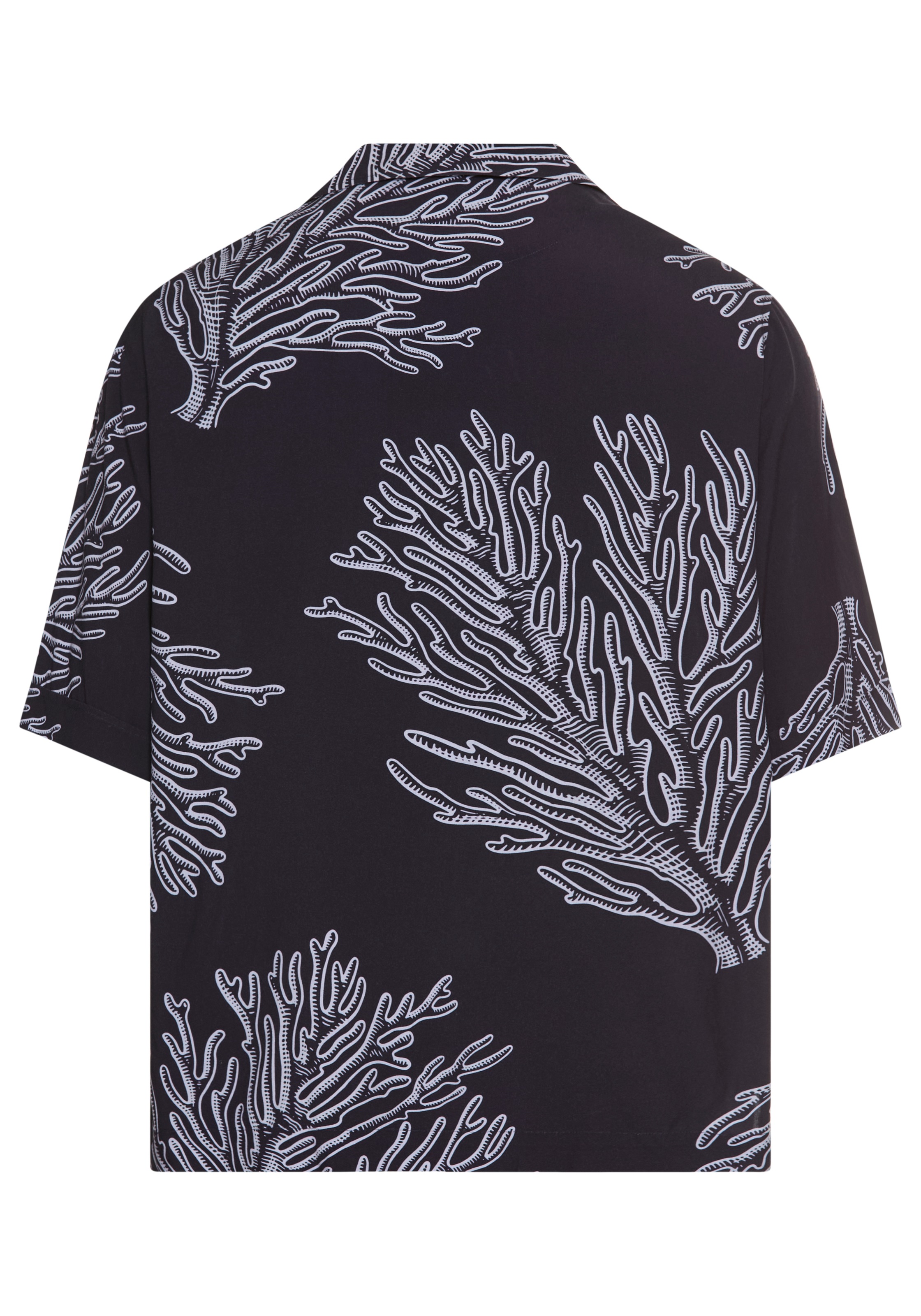 BOSS ORANGE Kurzarmhemd "Lapisy" mit großem Druck Oktopus Krake günstig online kaufen