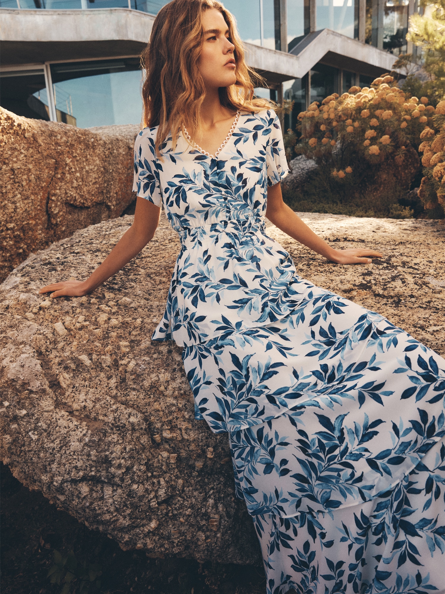 Apricot Maxikleid »Maxikleid« mit elastischem Bund