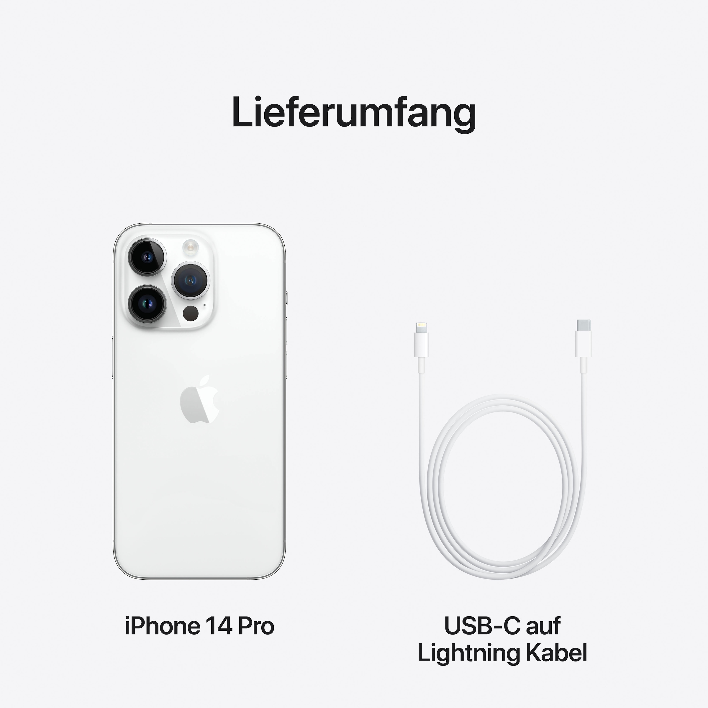 15,5 14 »iPhone MP Speicherplatz, | Apple BAUR 1TB«, Pro Smartphone Kamera silver, Zoll, cm/6,1 1024 48 GB