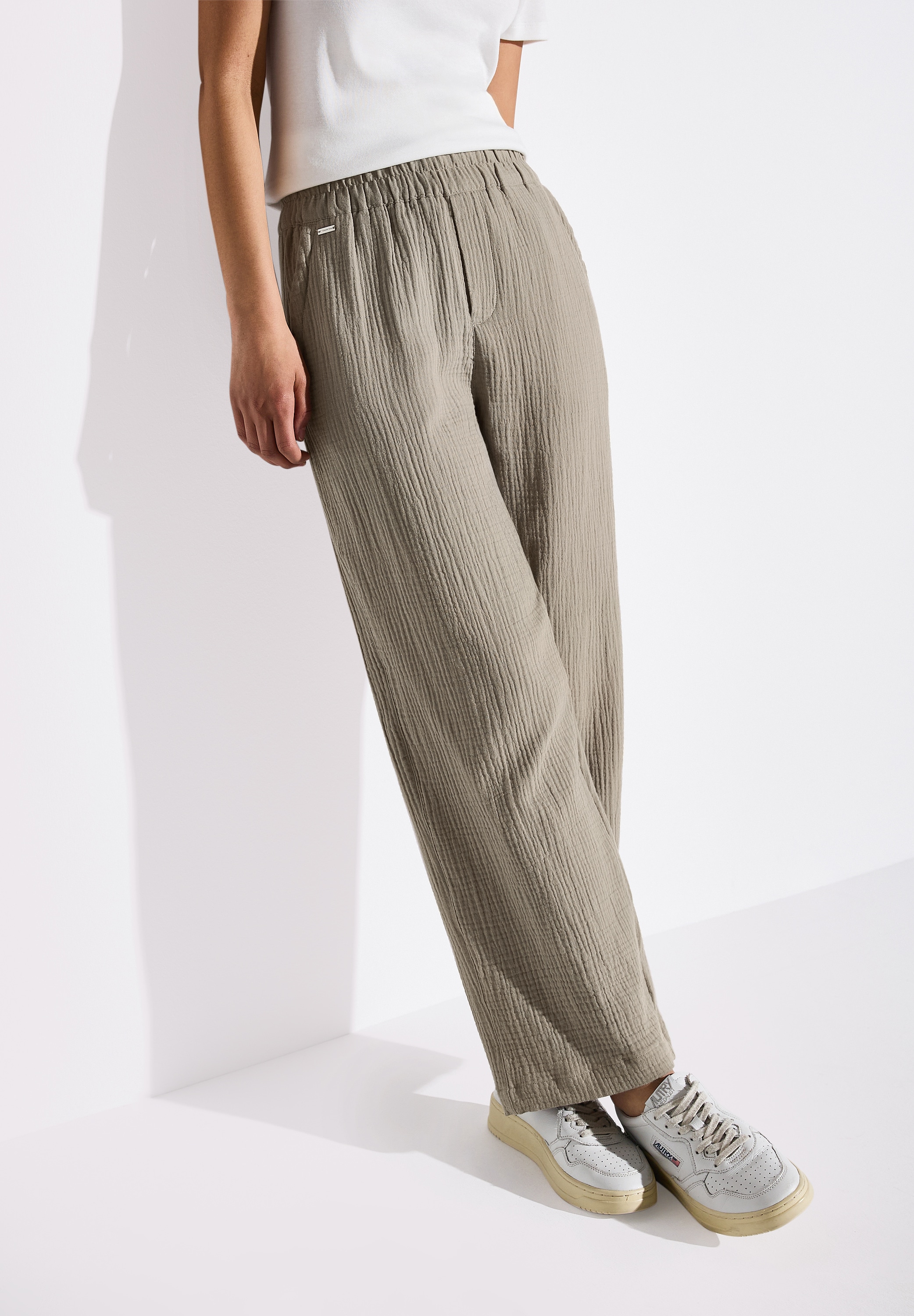 STREET ONE Stoffhose, in Struktur-Optik günstig online kaufen