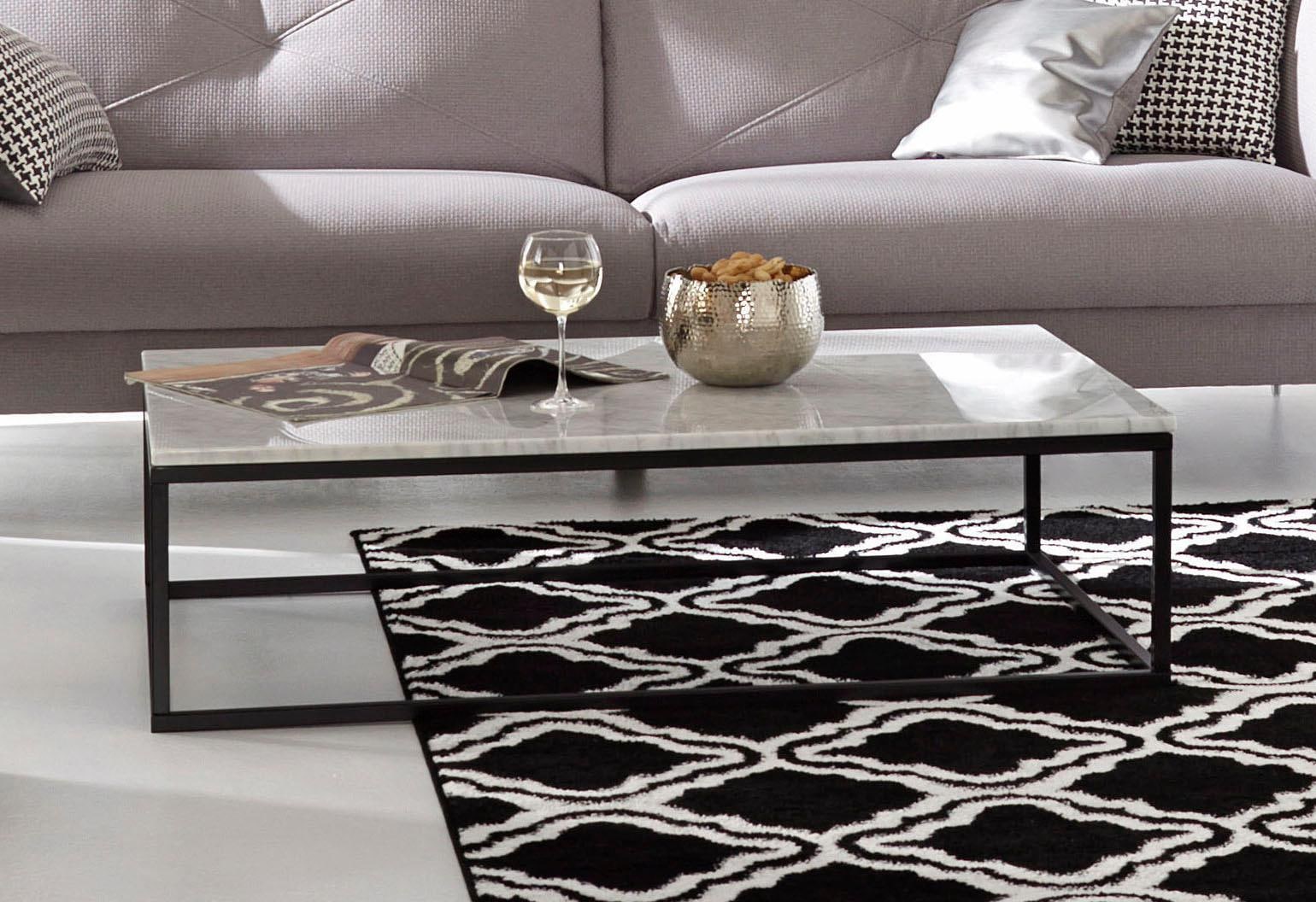 TemaHome Couchtisch »Prarie«, mit Marmor Tischplatte, unterschiedliche Farbvarianten, Breite 120 cm