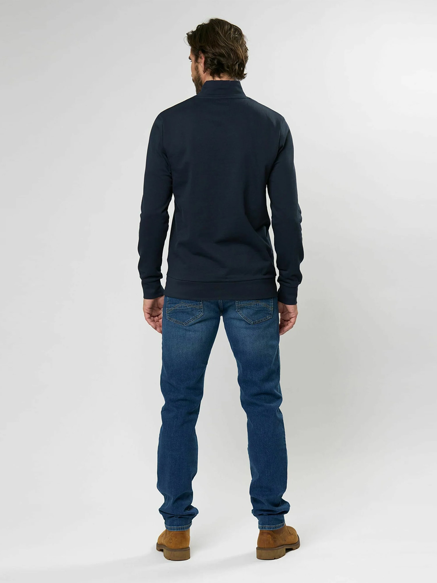 MCS Strickpullover »MCS sweatshirt with half-zip Clement«