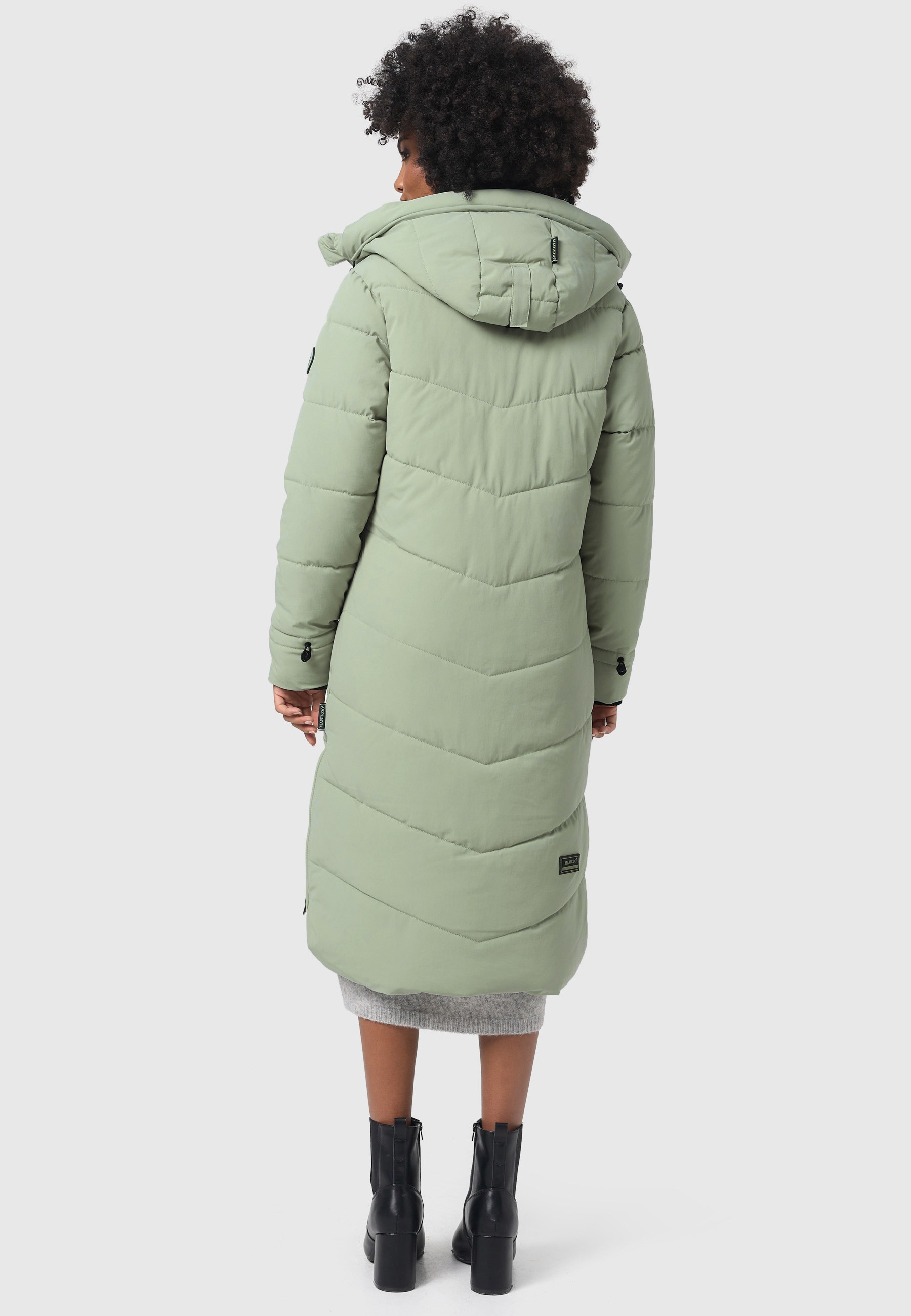 Marikoo Winterjacke »Benikoo«, mit Kapuze, langer Winter Mantel gesteppt