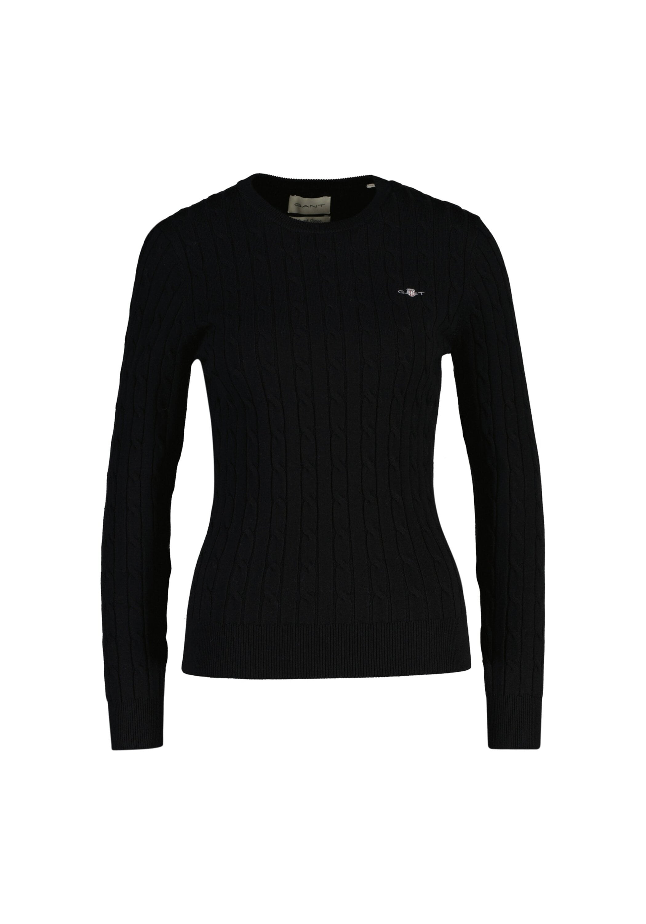 Gant Sweater "Strickpullover STRETCH COTTON CABLE C-NECK" günstig online kaufen