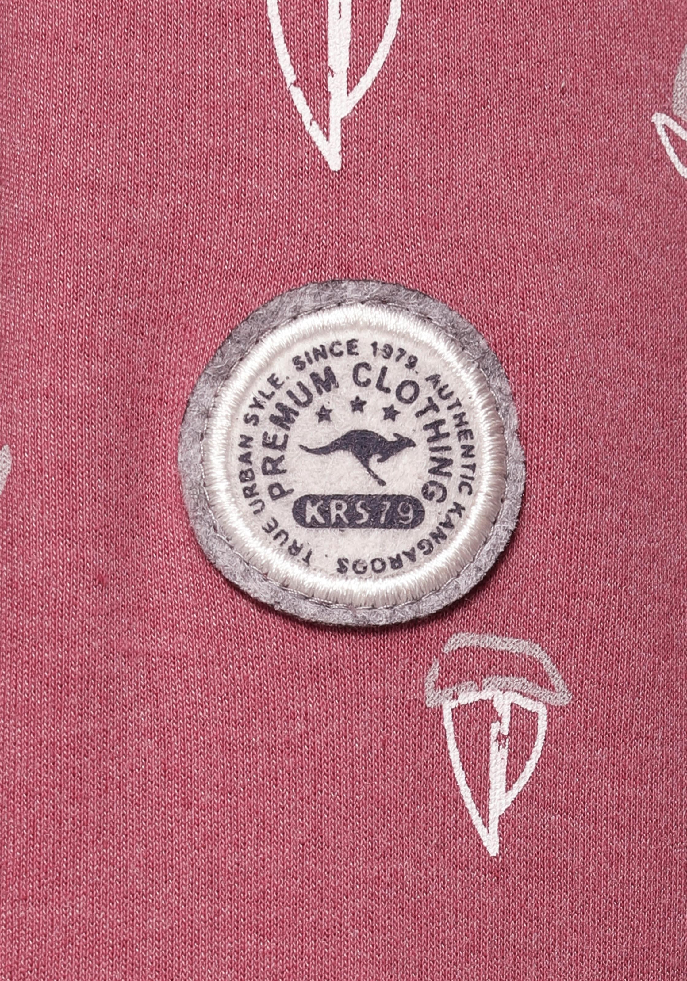 KangaROOS Sweatshirt, mit wärmendem Schlauchkragen und Allover-Print