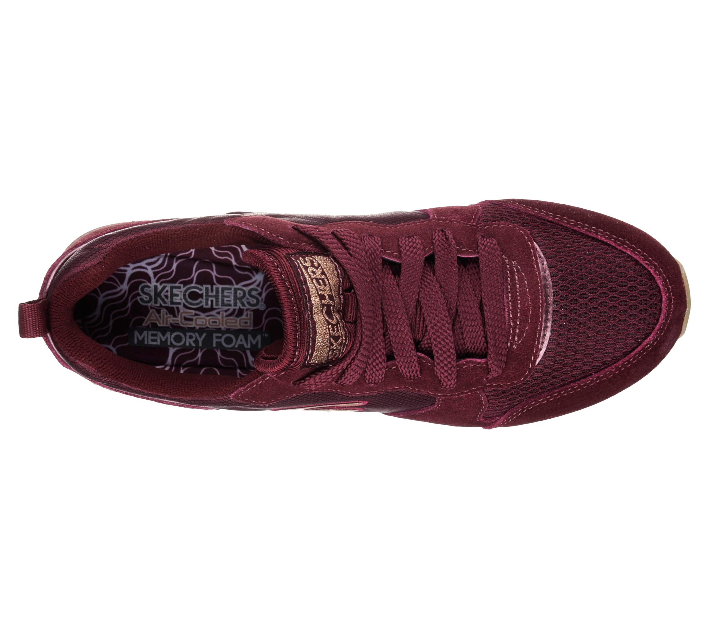 Skechers Sneaker »OG 85 - GOLDN GURL«, Schnürschuh, Original-Retro-Jogginschuh mit Air-Cooled Memory Foam®