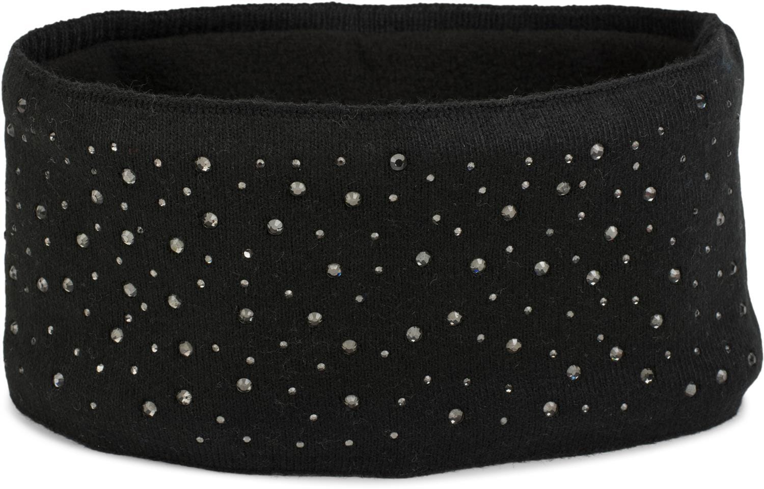styleBREAKER Stirnband "Feinstrick Stirnband mit Strass" 1 Stk.