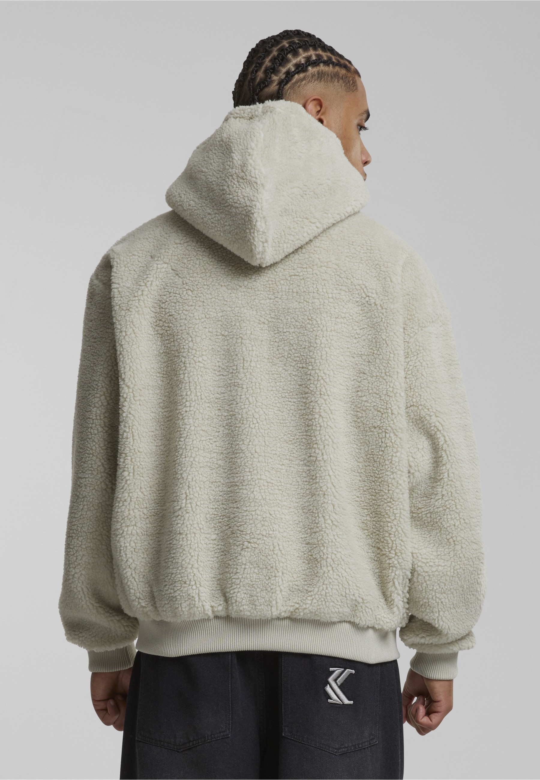 Karl Kani Kapuzenpullover »Karl Kani Herren KM223-001-2 Varsity OS Teddy Zip Hoodie cream« 1 Stk.