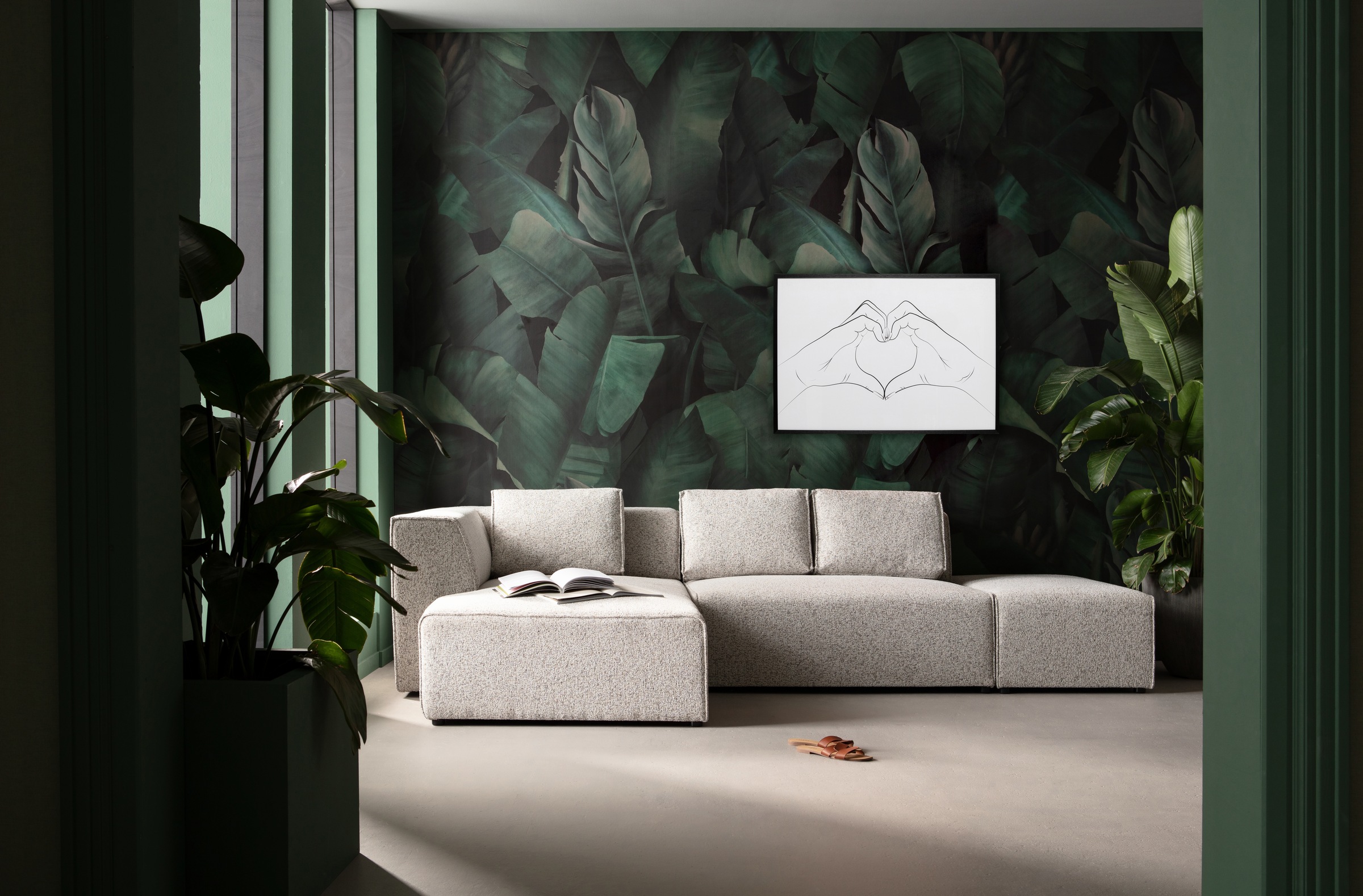 Kare Design Bild mit Rahmen »Gerahmtes Bild Heart Hands 103x73cm« 1, 