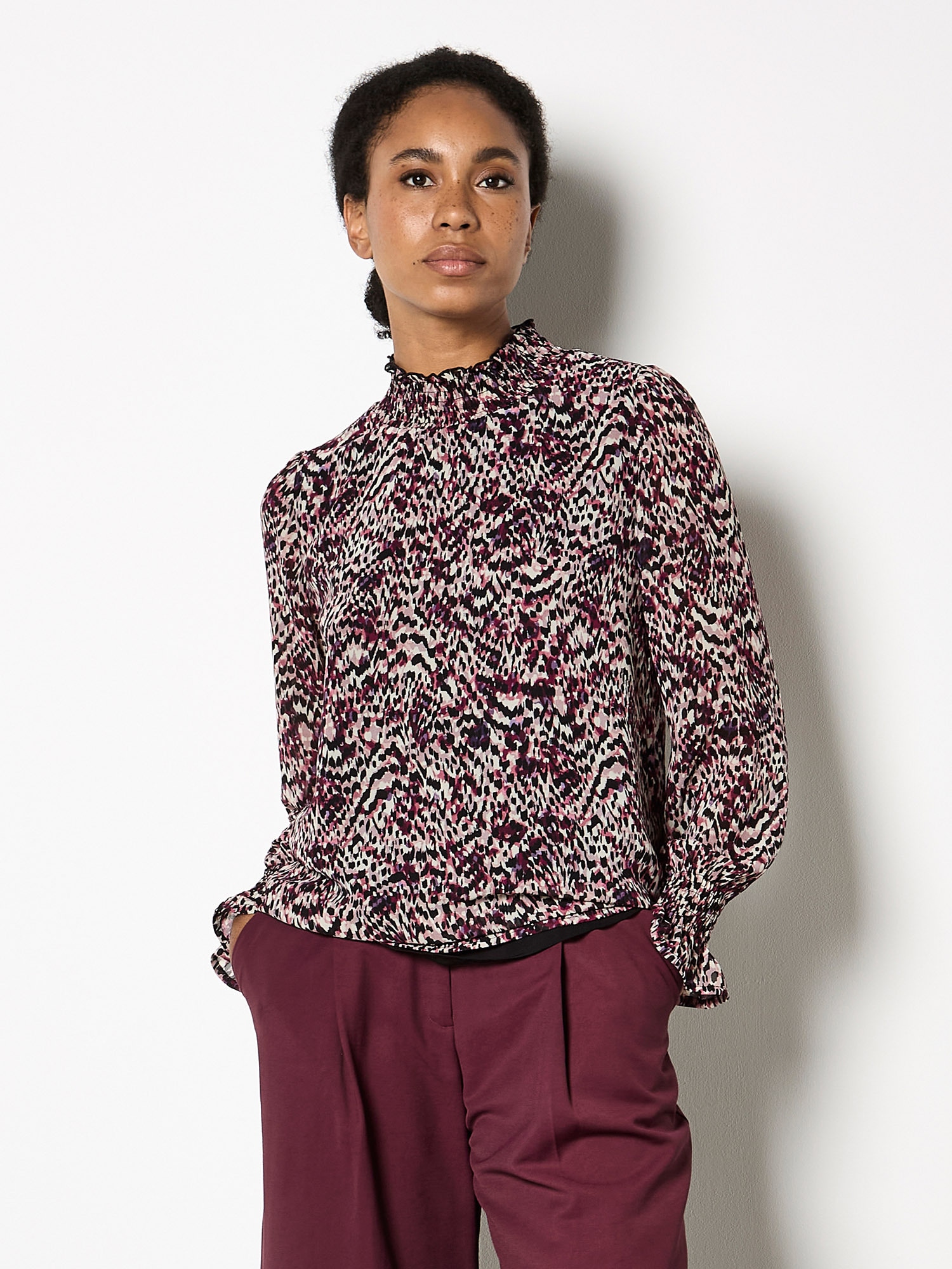 Apricot Klassische Bluse »Chiffonbluse« mit Animal-Print