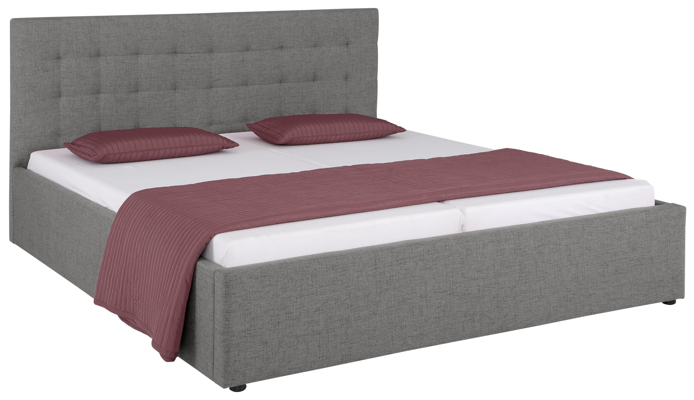 OTTO home Polsterbett "Hamar, Knopfsteppung im Kopfteil, bis 250 KG belastb günstig online kaufen