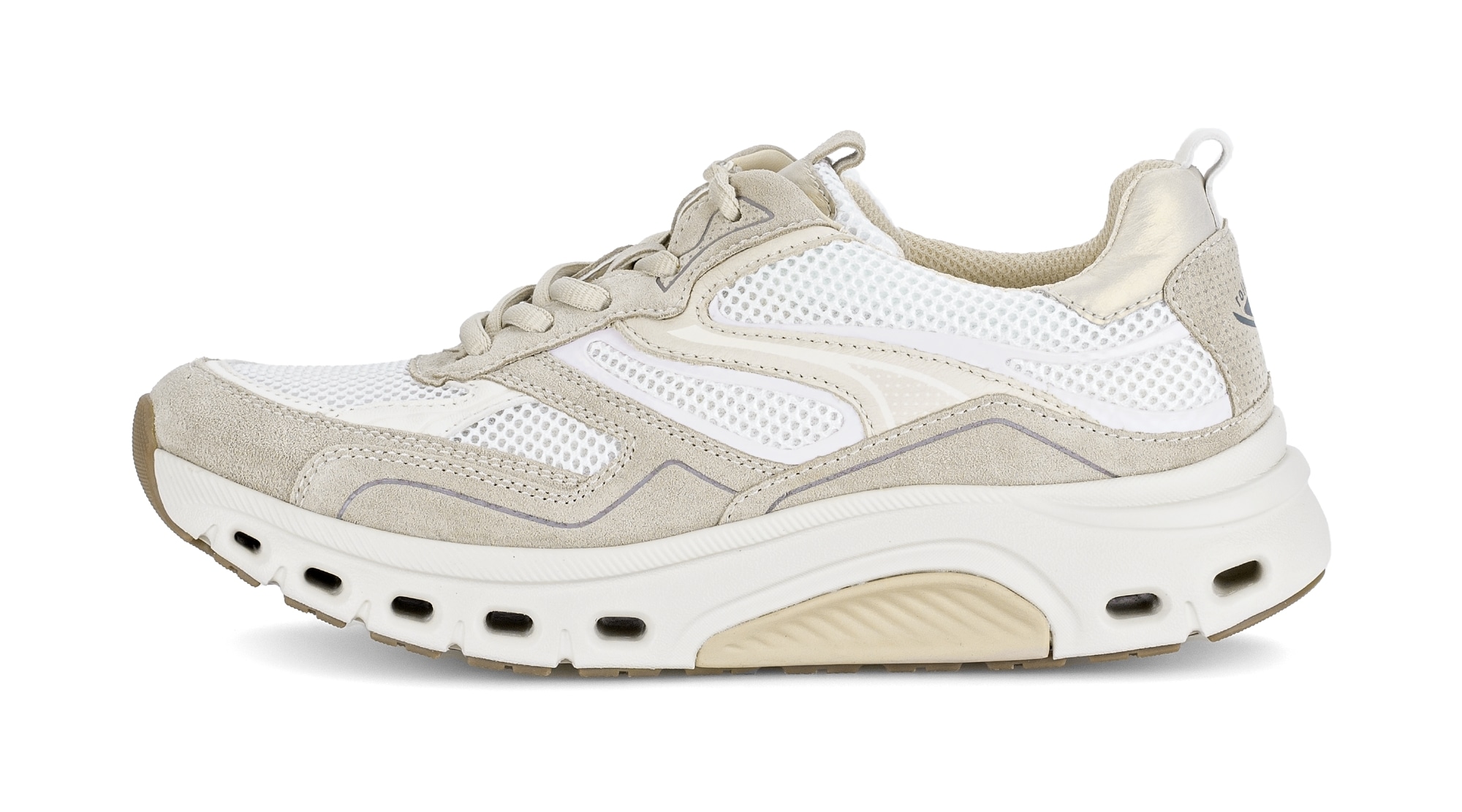 Gabor Rollingsoft Keilsneaker  , Freizeitschuh, Halbschuh, Schnürschuh mit weichem Schaftrand