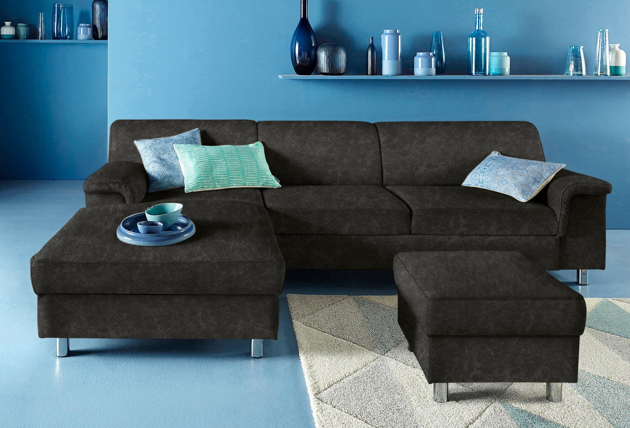 Home affaire Ecksofa "Jamie, modern und elegant, Fußhöhe 9cm, L-Form," wahl günstig online kaufen