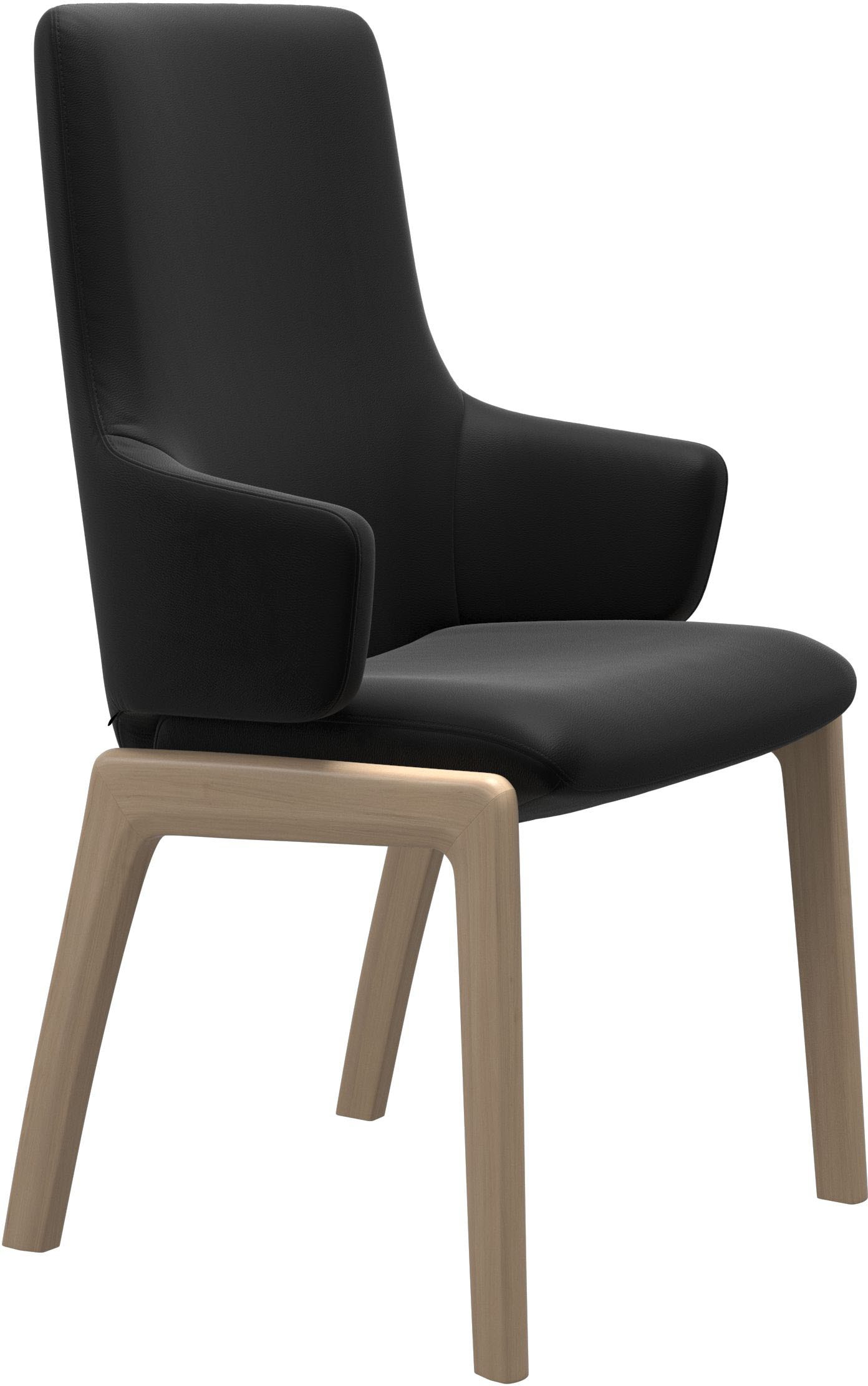 Stressless Polsterstuhl "Laurel" () High Back mit Armlehne, Größe L, mit abgerundeten Beinen in Walnuss