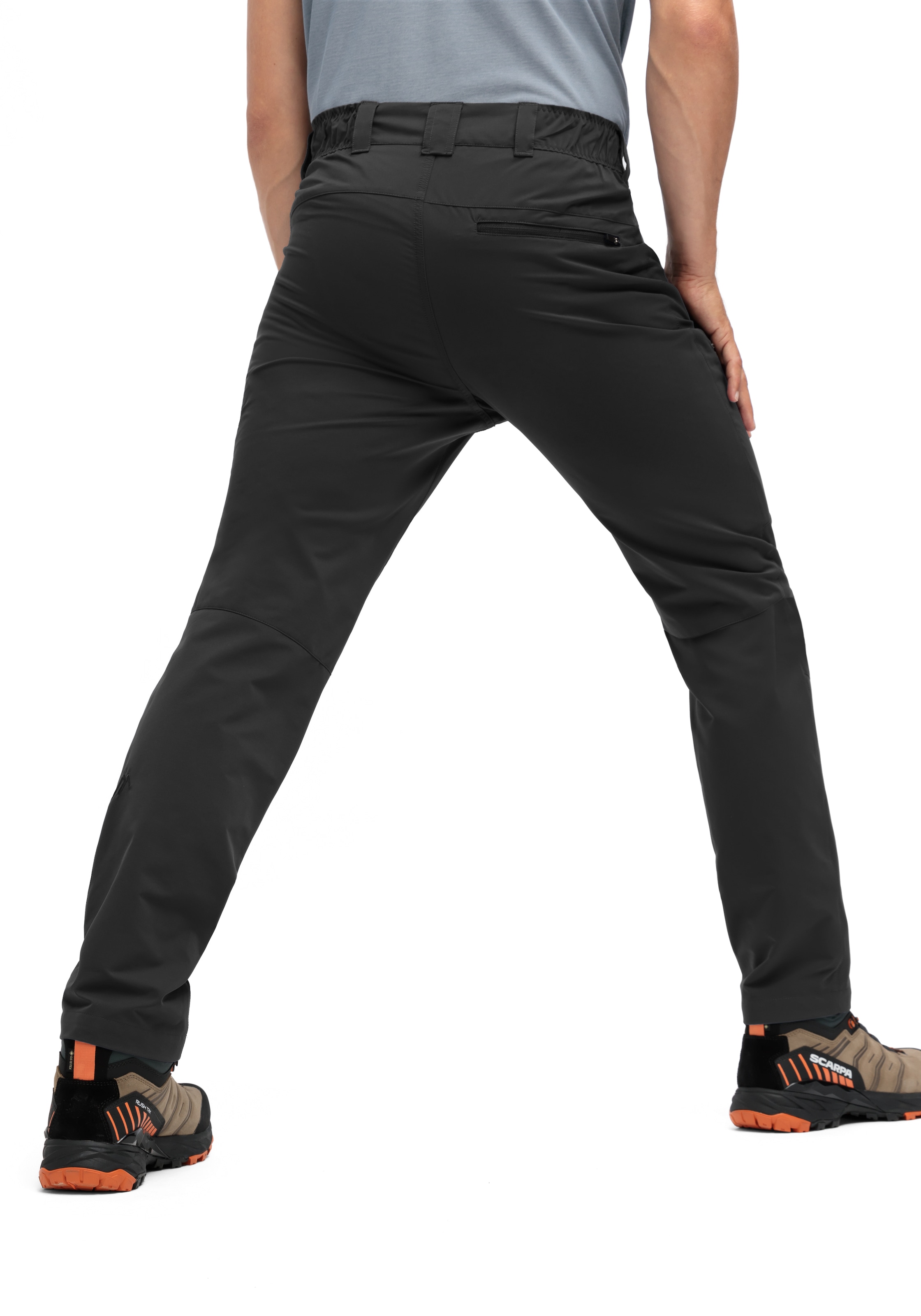 Maier Sports Outdoorhose »Nil Loop«, Herren Wanderhose, Funktionshose mit Taschen + Gürtel, Regular Fit
