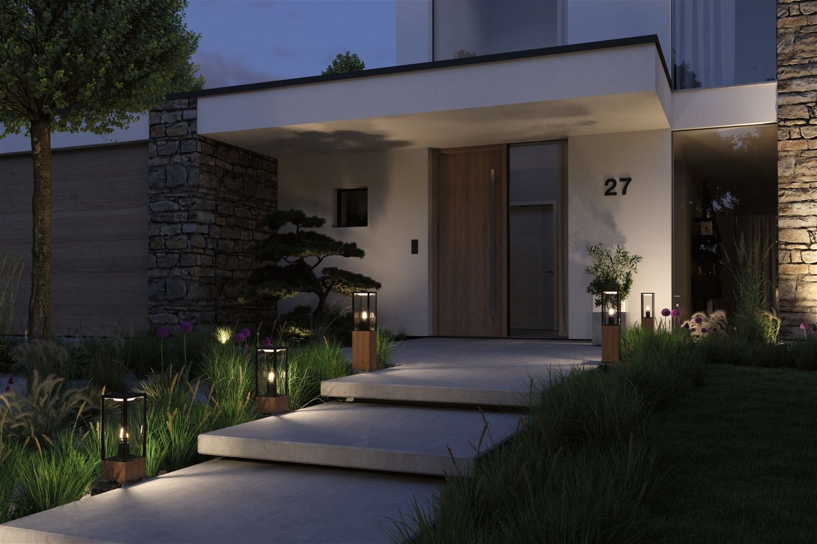 Paulmann LED Gartenstrahler "Lichtobjekt Timba IP44 eckig, 60W 230V E27 Hol günstig online kaufen